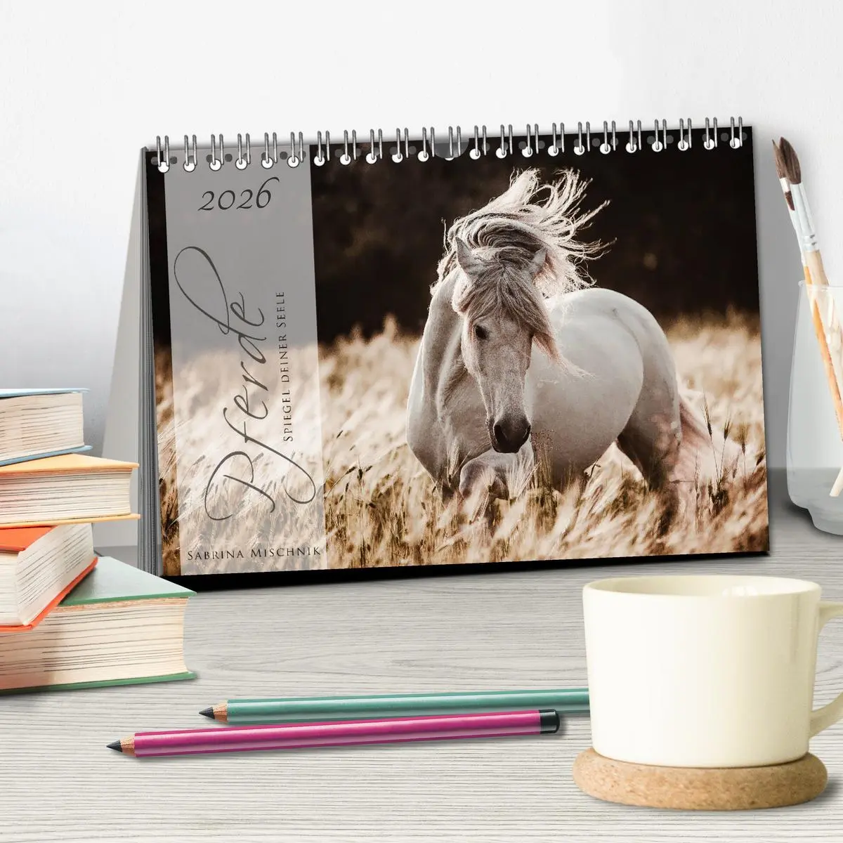 Bild: 9783457850046 | Pferde - Spiegel deiner Seele (Tischkalender 2026 DIN A5 quer),...