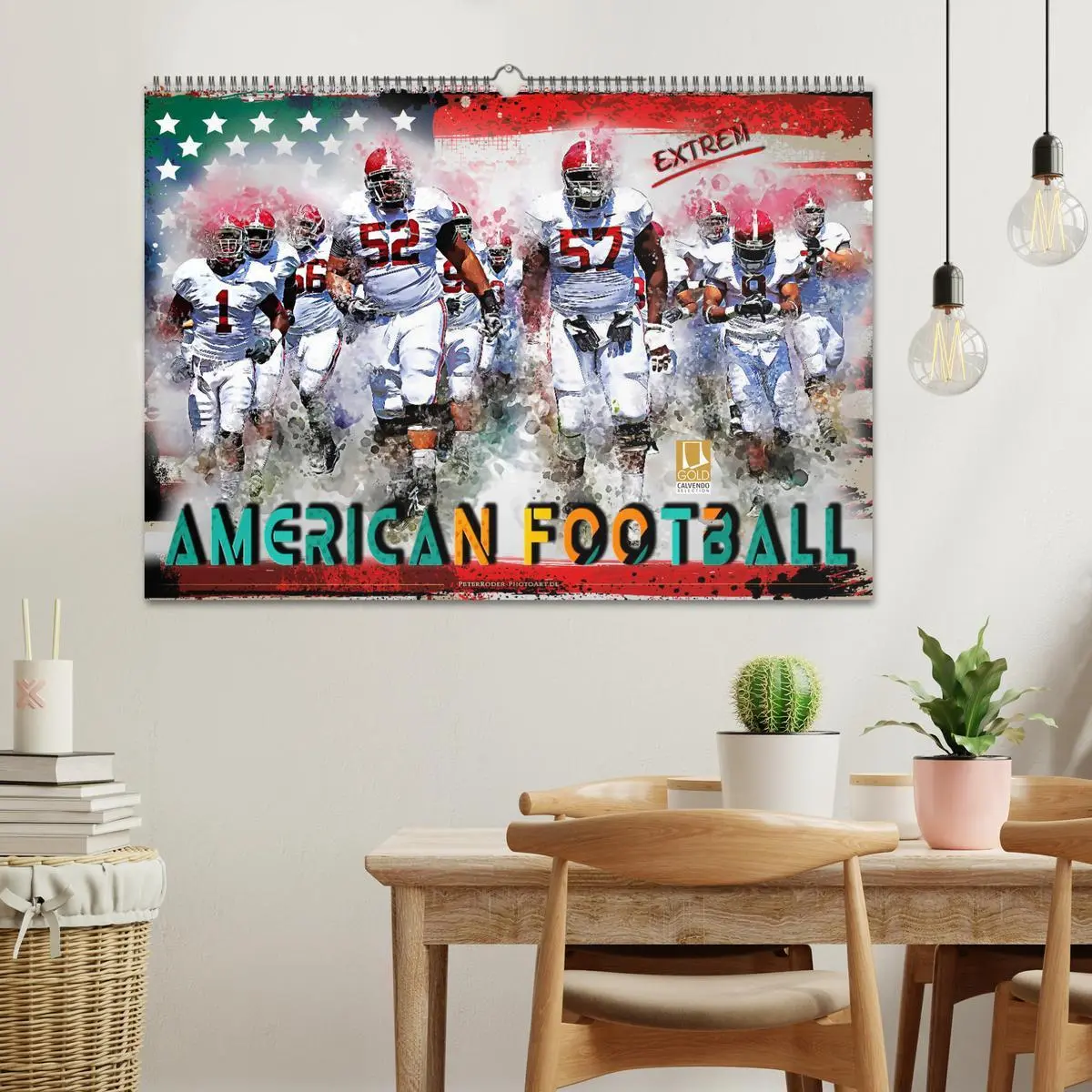 Bild: 9783457920046 | American Football extrem (Wandkalender 2026 DIN A2 quer), CALVENDO...