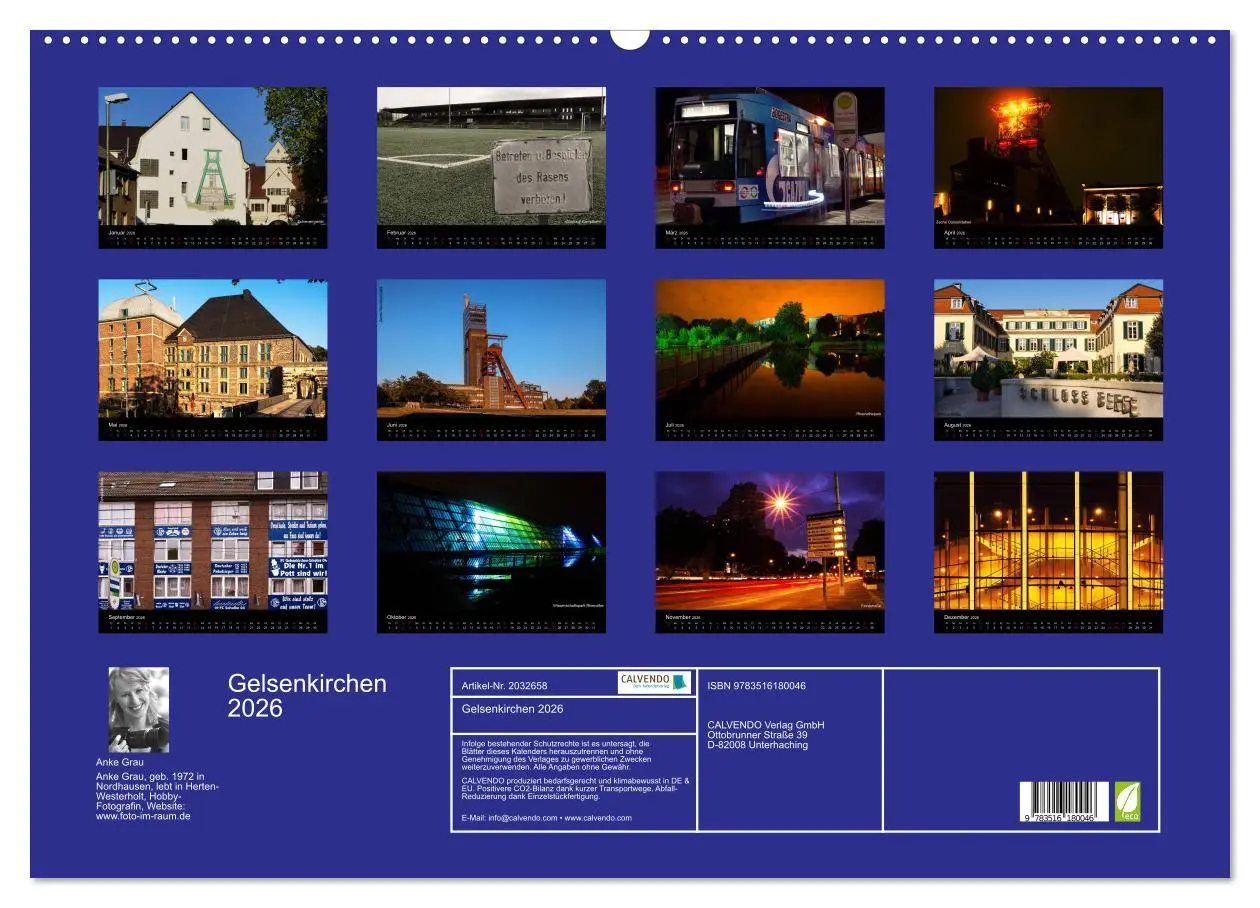 Bild: 9783516180046 | Gelsenkirchen 2026 (Wandkalender 2026 DIN A2 quer), CALVENDO...