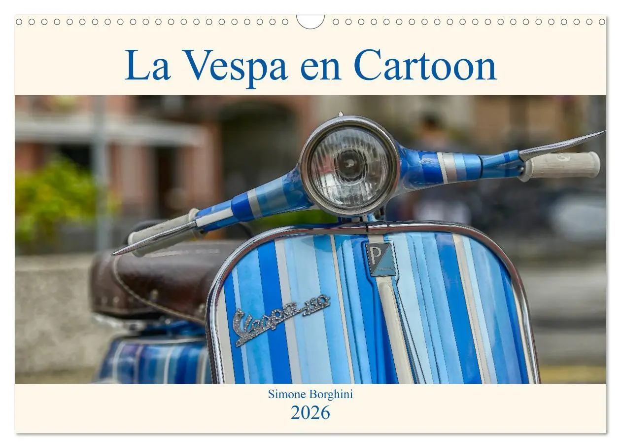 Cover: 9783516560046 | La Vespa en Cartoon (Calendrier mural 2026 DIN A3 vertical),...