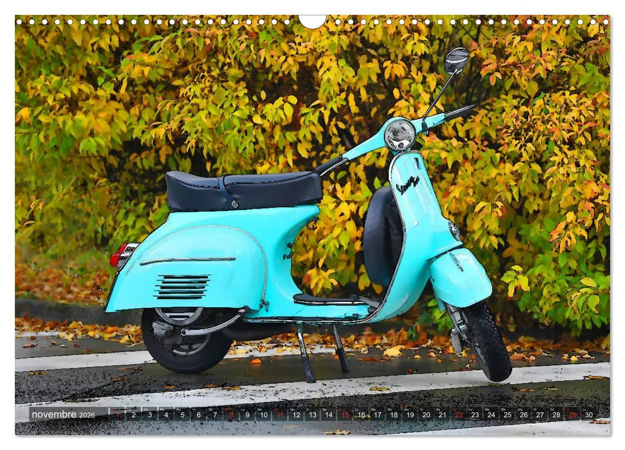 Bild: 9783516560046 | La Vespa en Cartoon (Calendrier mural 2026 DIN A3 vertical),...