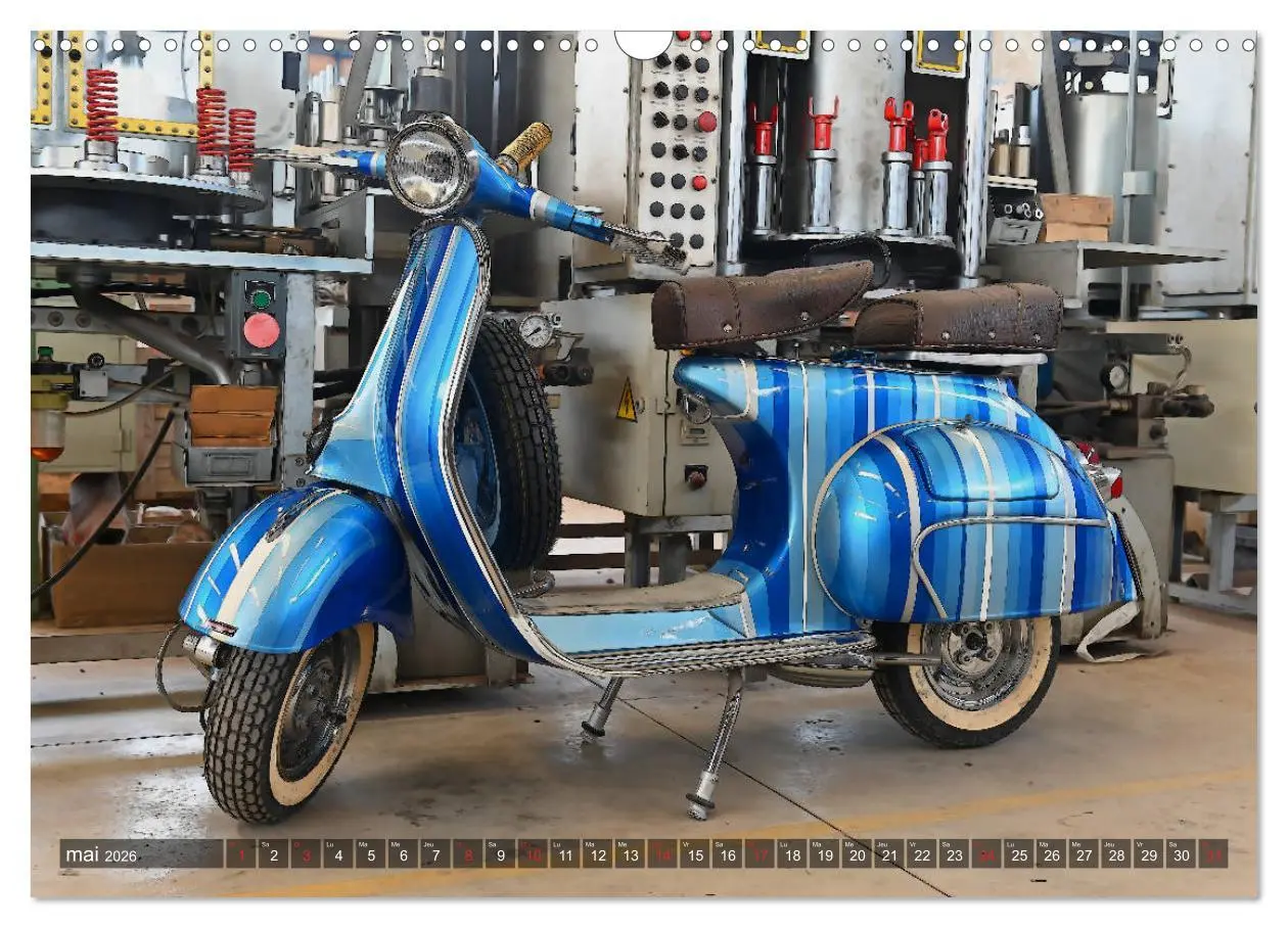 Bild: 9783516560046 | La Vespa en Cartoon (Calendrier mural 2026 DIN A3 vertical),...