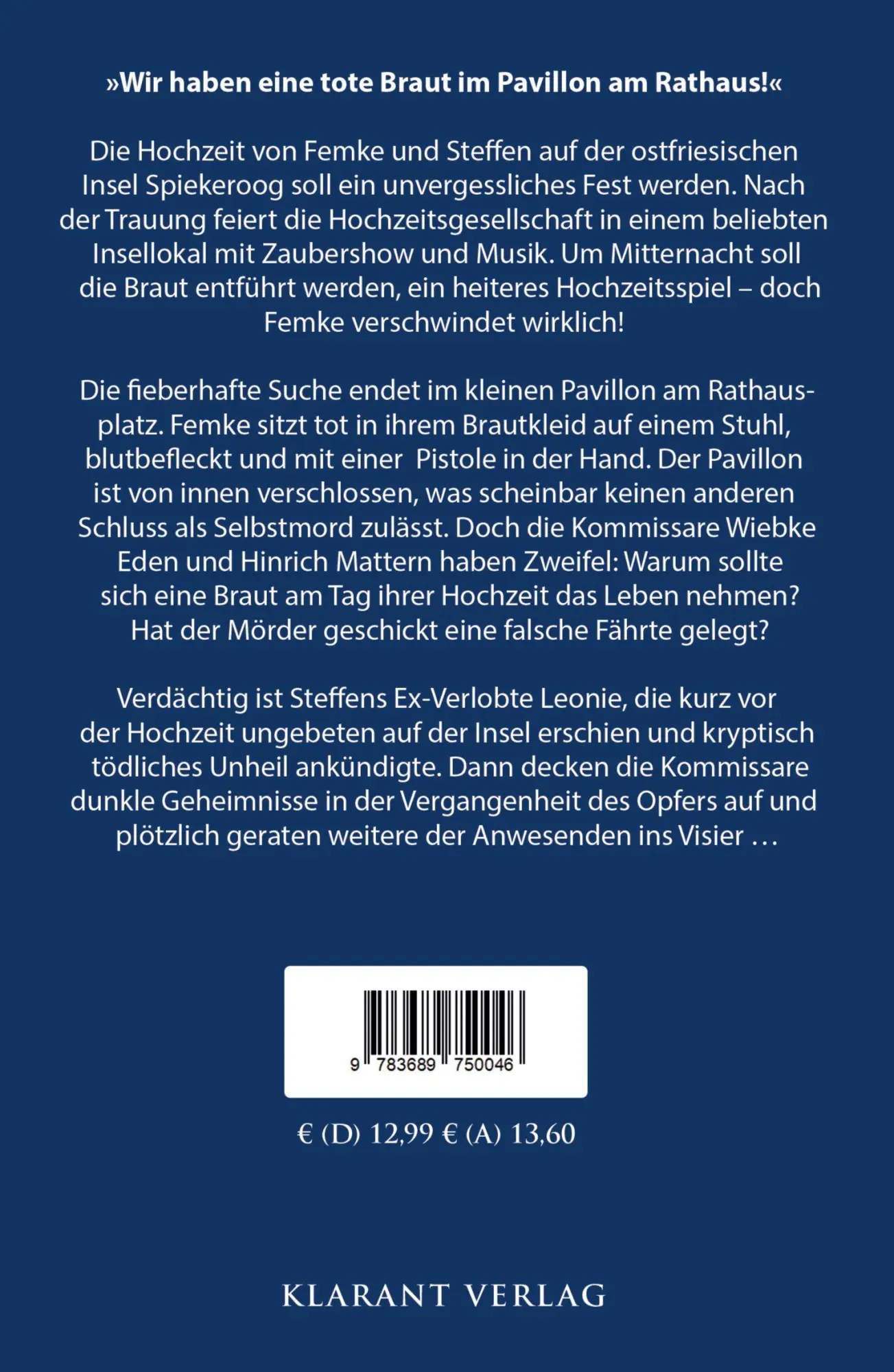 Rückseite: 9783689750046 | Spiekerooger Pavillon. Ostfrieslandkrimi | Marc Freund | Taschenbuch