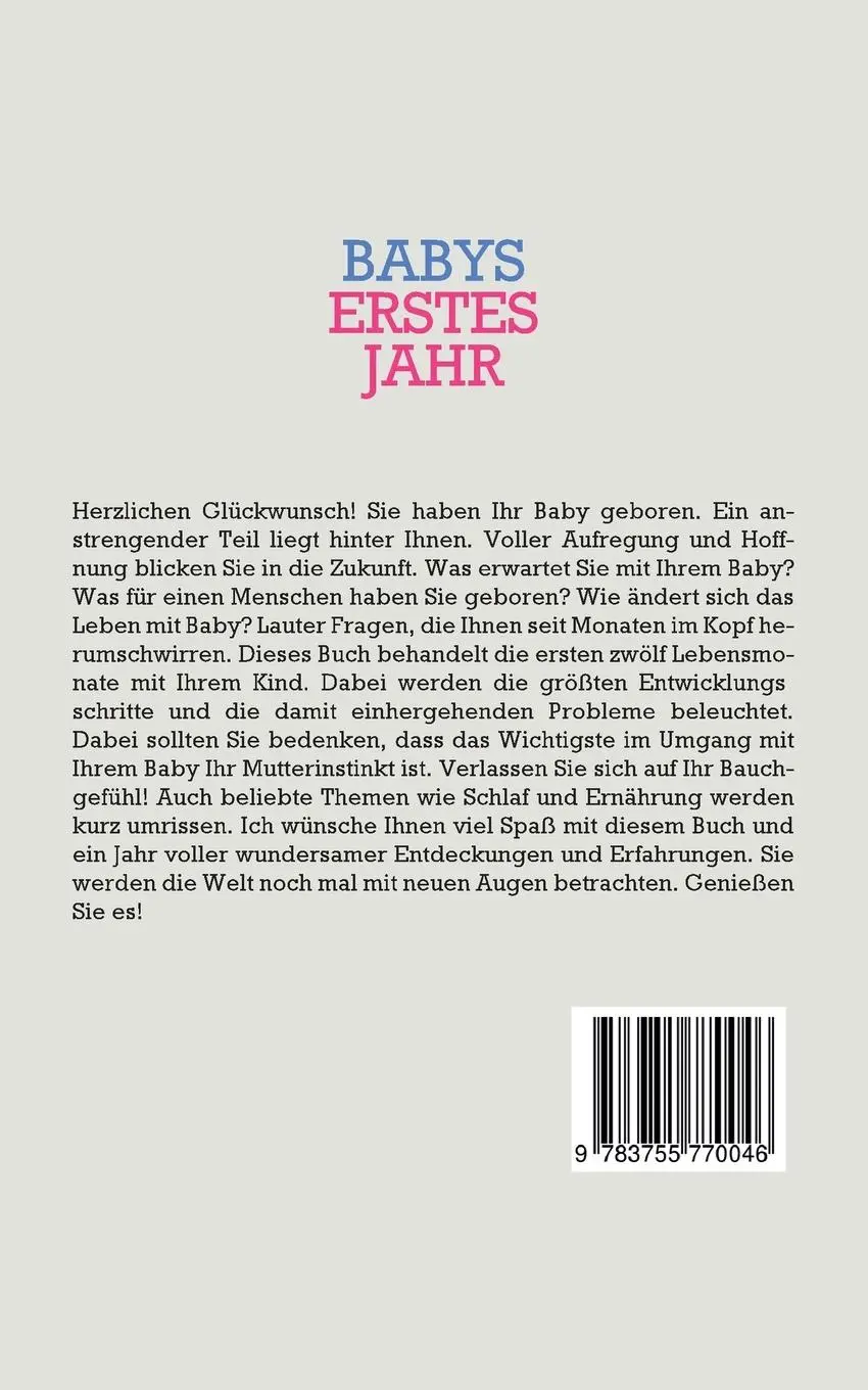 Rückseite: 9783755770046 | Babys erstes Jahr | Anne Döring | Taschenbuch | Paperback | 88 S.