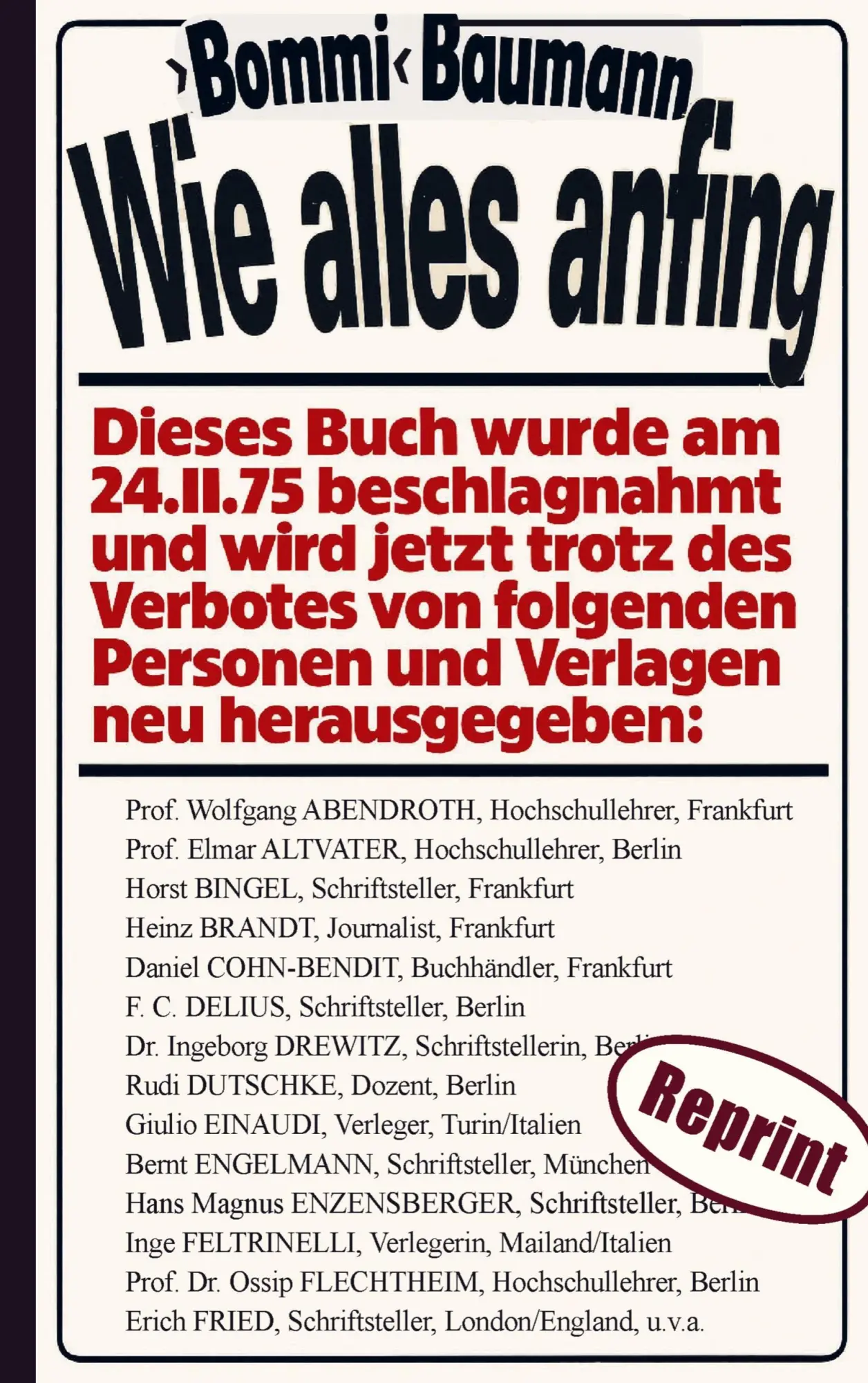 Cover: 9789465310046 | Wie alles anfing (Reprint) - Der persönliche Bericht eines...