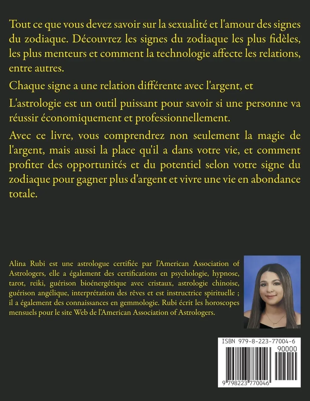 Rückseite: 9798223770046 | L'amour, l'argent et les Signes du Zodiaque | Rubi | Taschenbuch