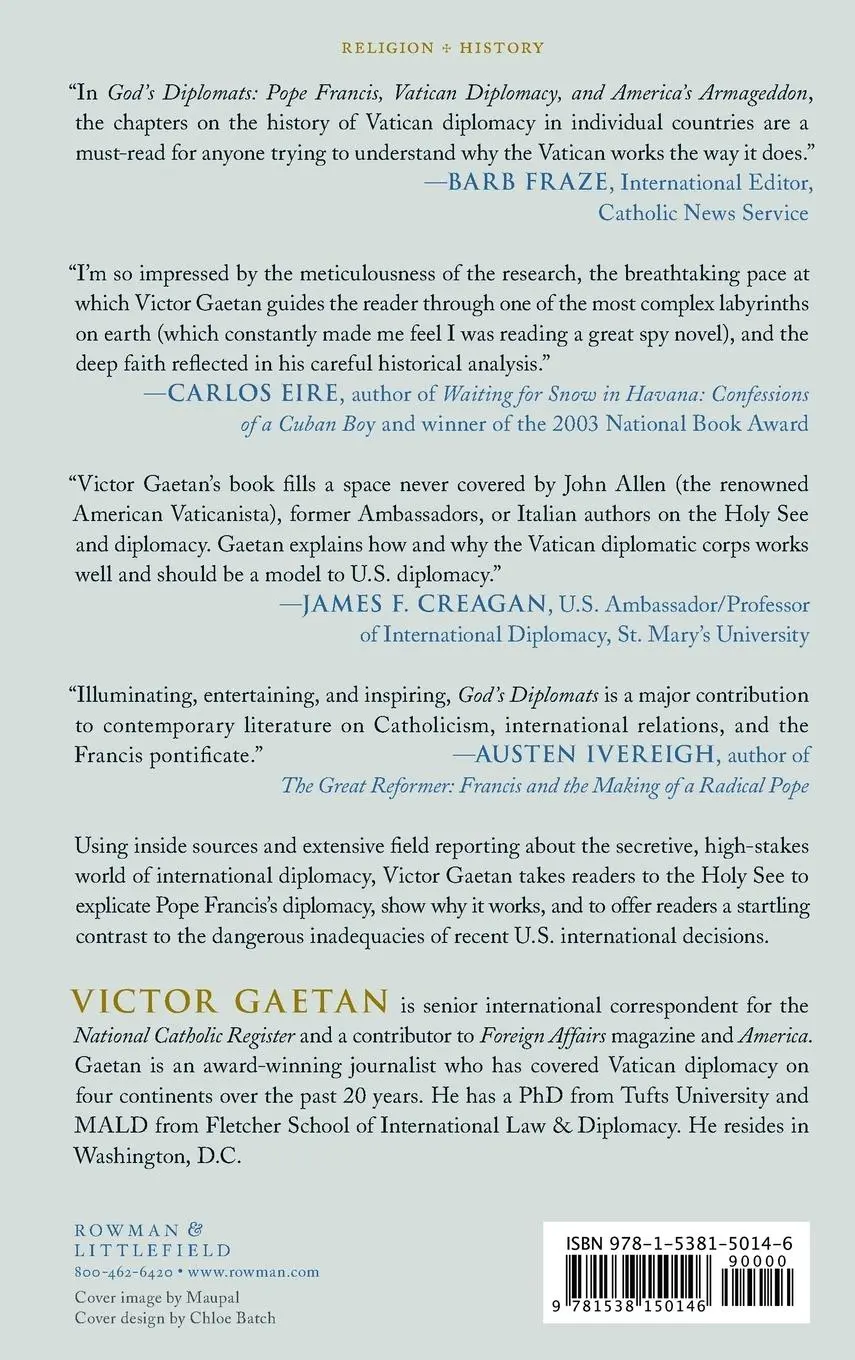 Rückseite: 9781538150146 | God's Diplomats | Victor Gaetan | Buch | Englisch | 2021