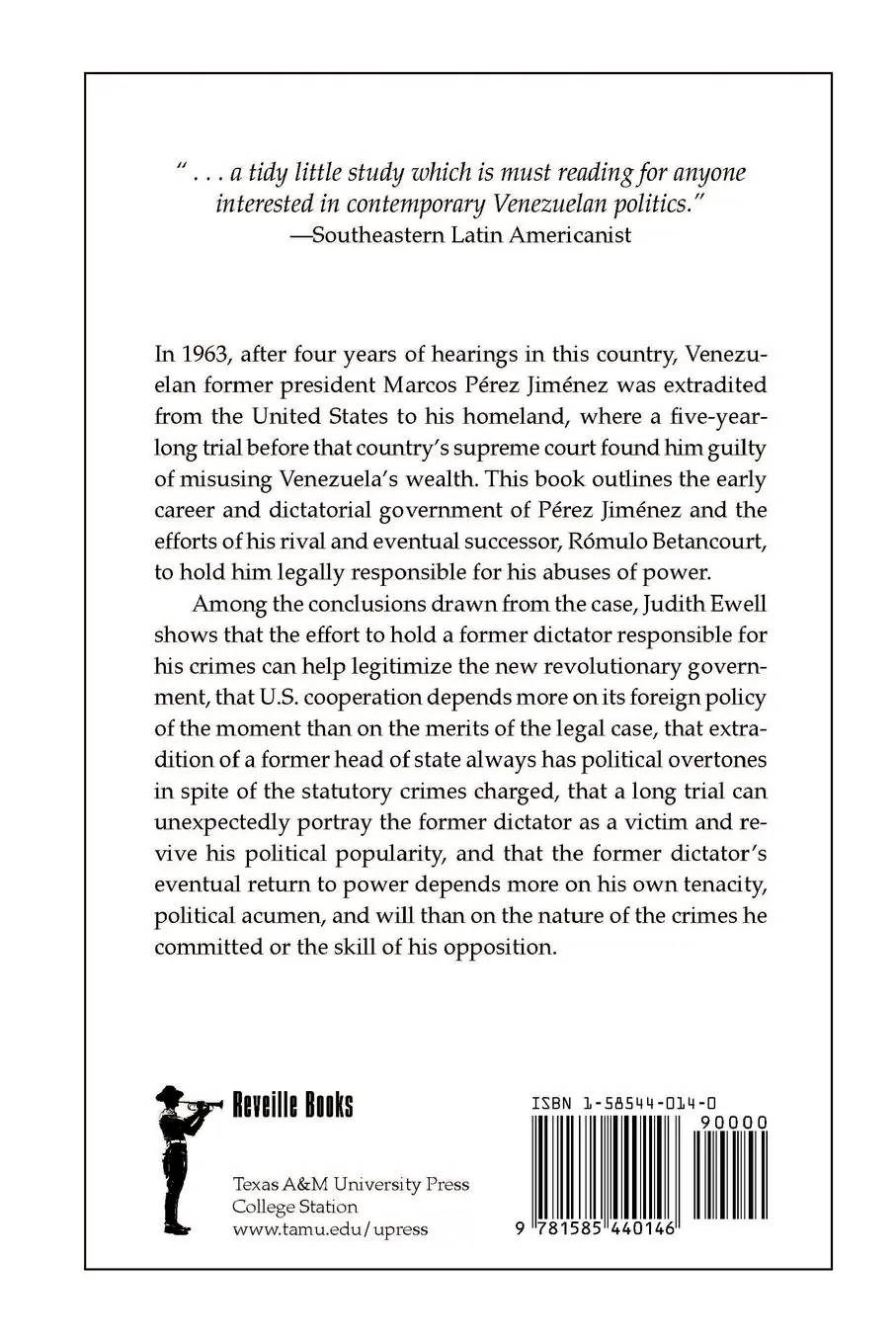 Rückseite: 9781585440146 | The Indictment of a Dictator | Judith Ewell | Taschenbuch | Englisch