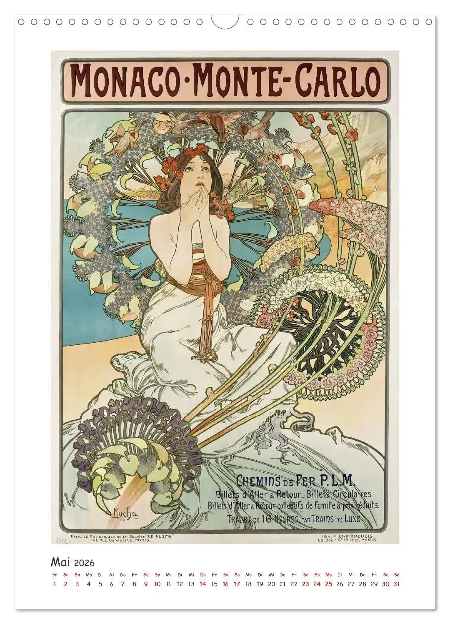 Bild: 9783516310146 | Alfons Mucha - Eine Hommage in zwölf Monaten (Wandkalender 2026 DIN...