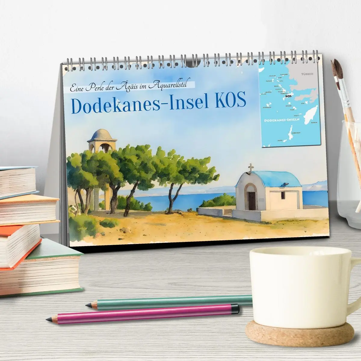 Bild: 9783516620146 | Dodekanes-Insel Kos (Tischkalender 2026 DIN A5 quer), CALVENDO...