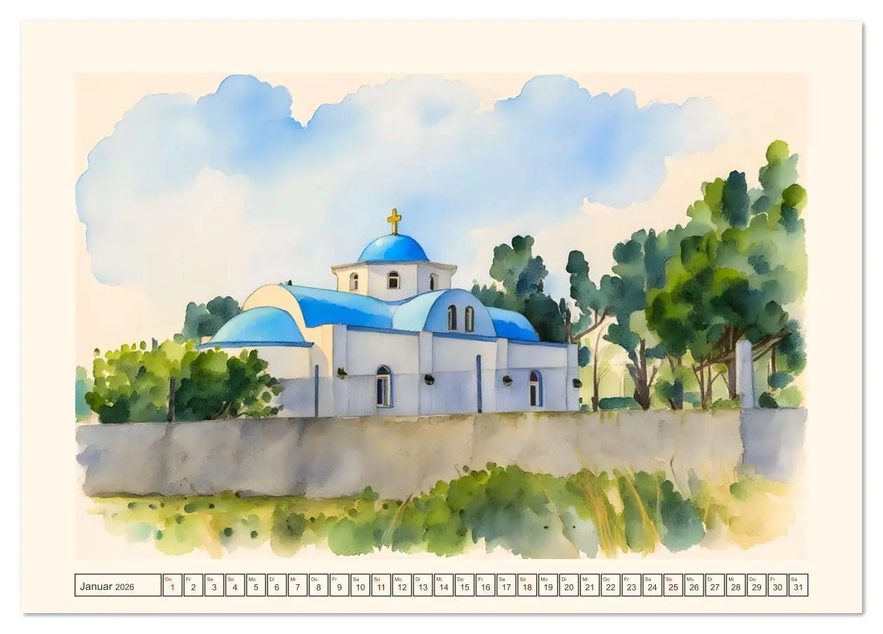 Bild: 9783516620146 | Dodekanes-Insel Kos (Tischkalender 2026 DIN A5 quer), CALVENDO...