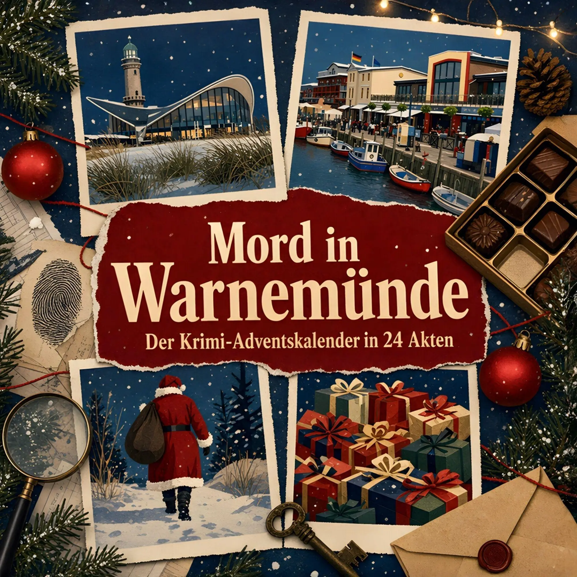 Cover: 9783696120146 | Mord in Warnemünde | Der Krimi-Adventskalender in 24 Akten | Weber