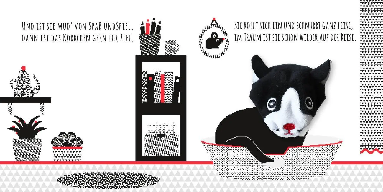 Bild: 9783745930146 | Kontrastbuch für Babys mit Fingerpuppe: Guck mal, kleine Katze | Buch