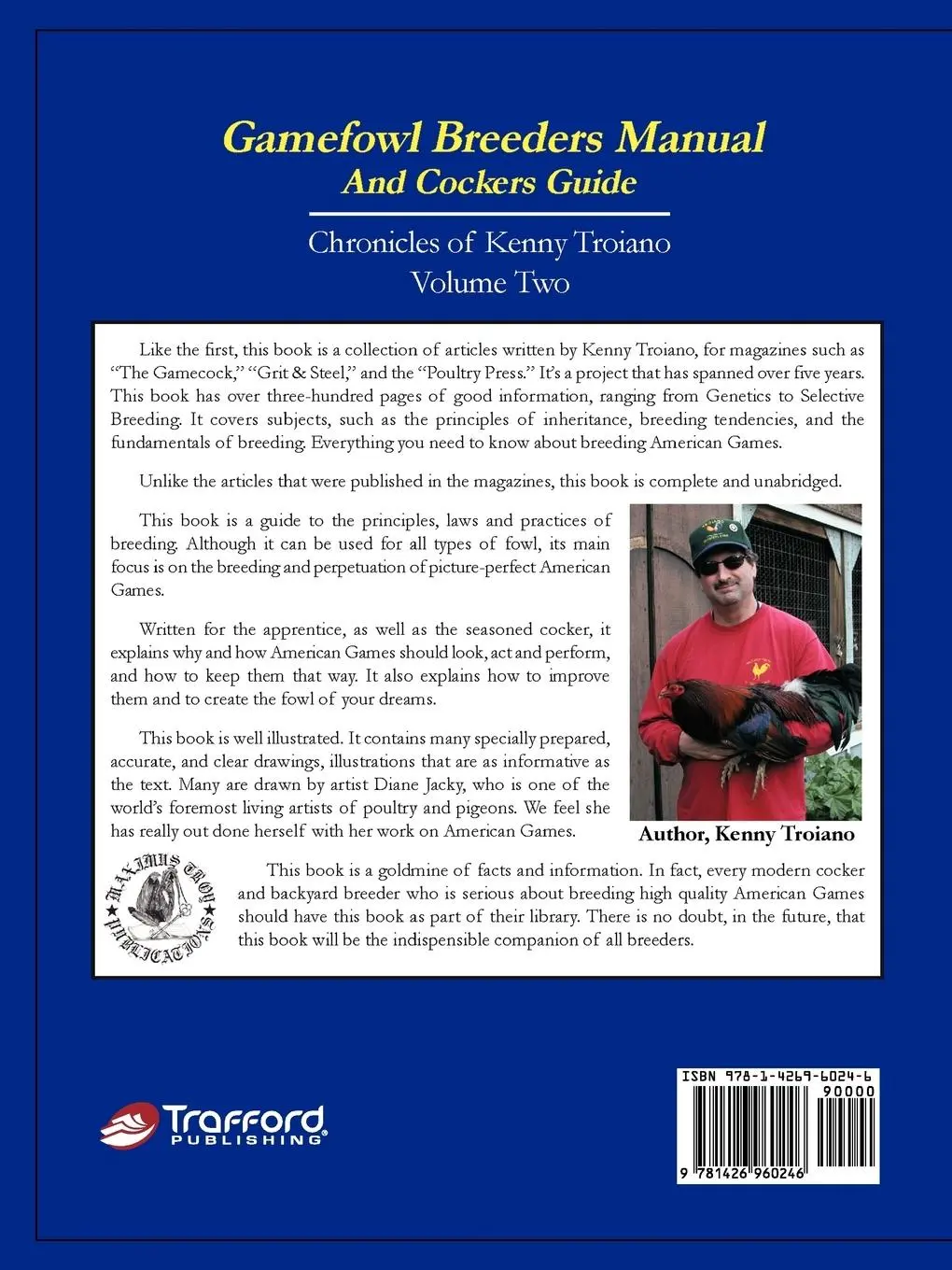 Rückseite: 9781426960246 | Gamefowl Breeders Manual and Cockers Guide | Kenny Troiano | Buch