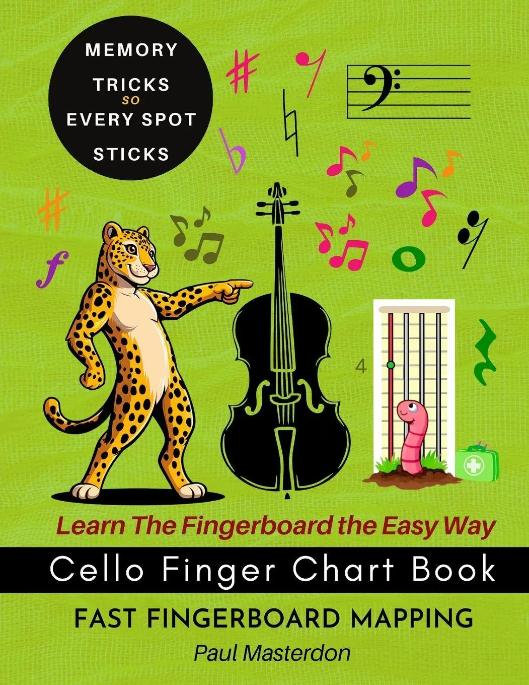 Cover: 9781807660246 | Cello Finger Chart Book - Memory Tricks For Learning The Cello...