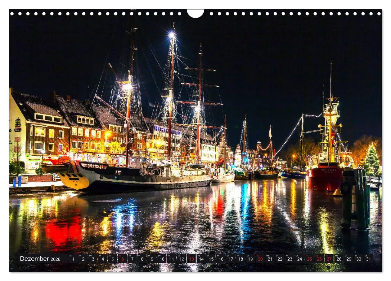 Bild: 9783457830246 | EMDEN maritime Seehafenstadt (Wandkalender 2026 DIN A3 quer),...