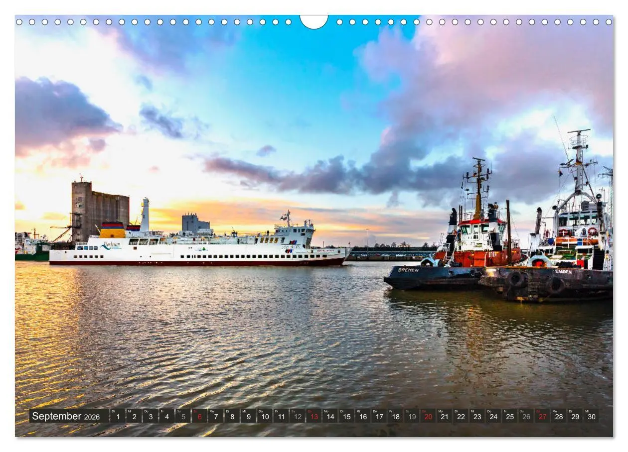 Bild: 9783457830246 | EMDEN maritime Seehafenstadt (Wandkalender 2026 DIN A3 quer),...