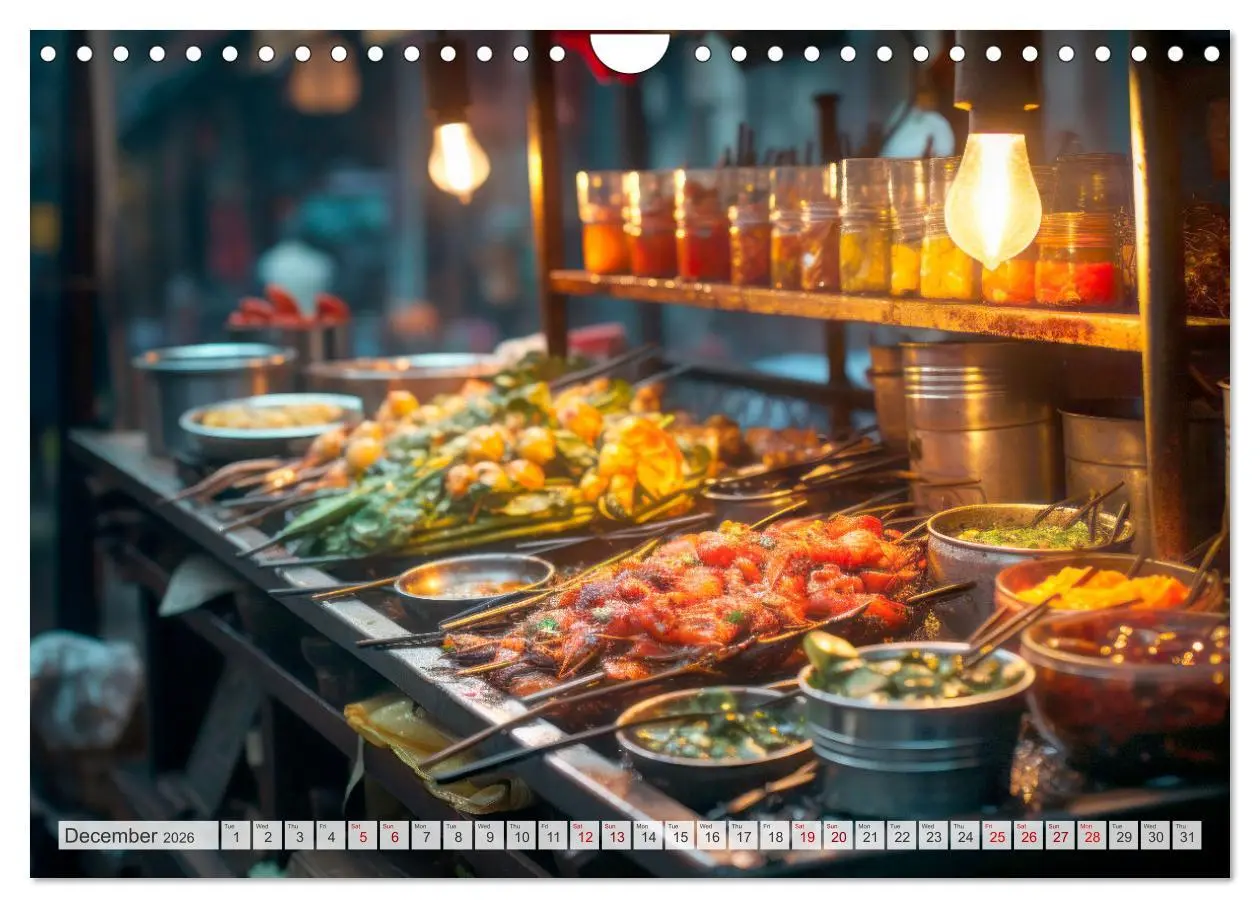 Bild: 9783516540246 | STREET FOOD Impressions around the world (Wall Calendar 2026 DIN A4...