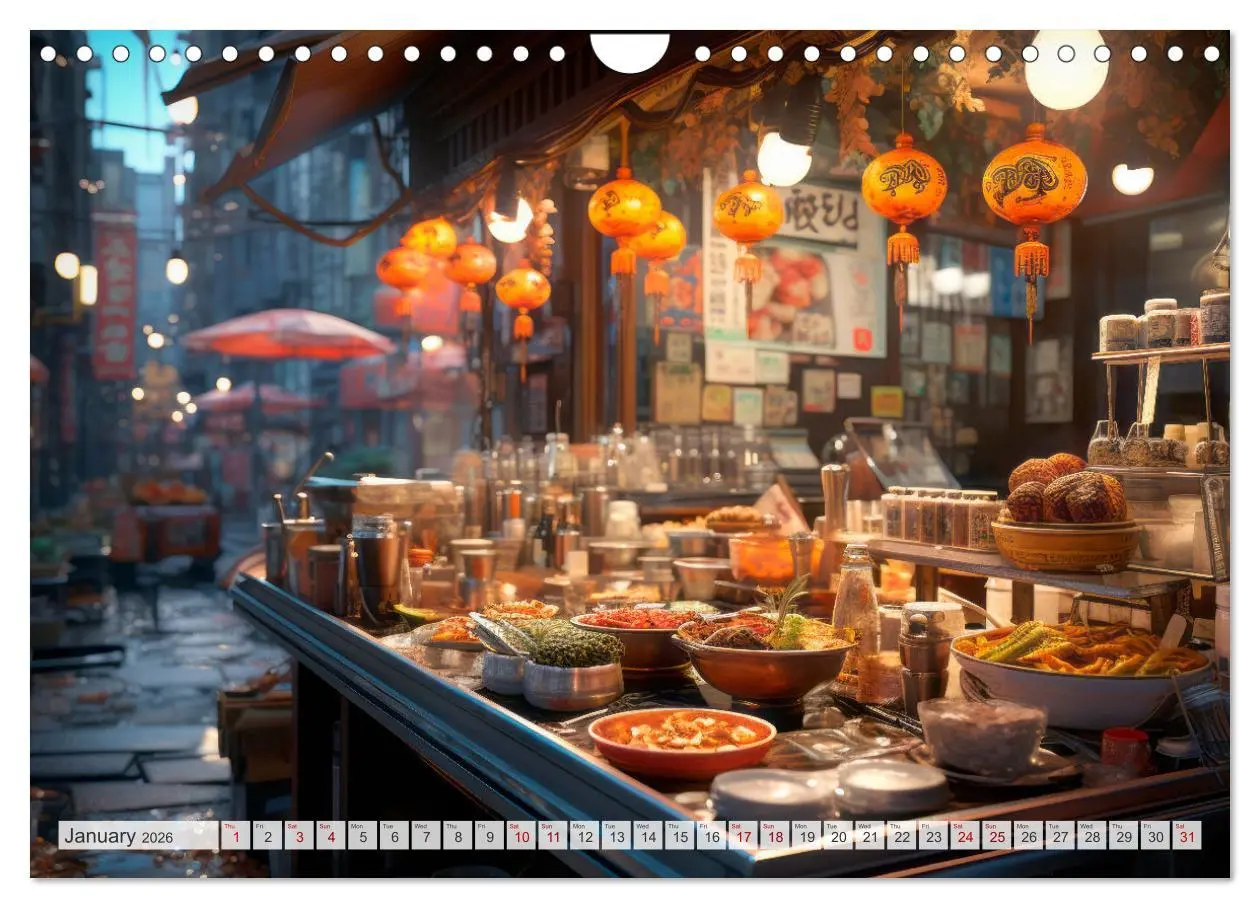 Bild: 9783516540246 | STREET FOOD Impressions around the world (Wall Calendar 2026 DIN A4...