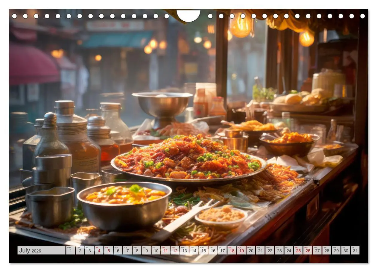 Bild: 9783516540246 | STREET FOOD Impressions around the world (Wall Calendar 2026 DIN A4...