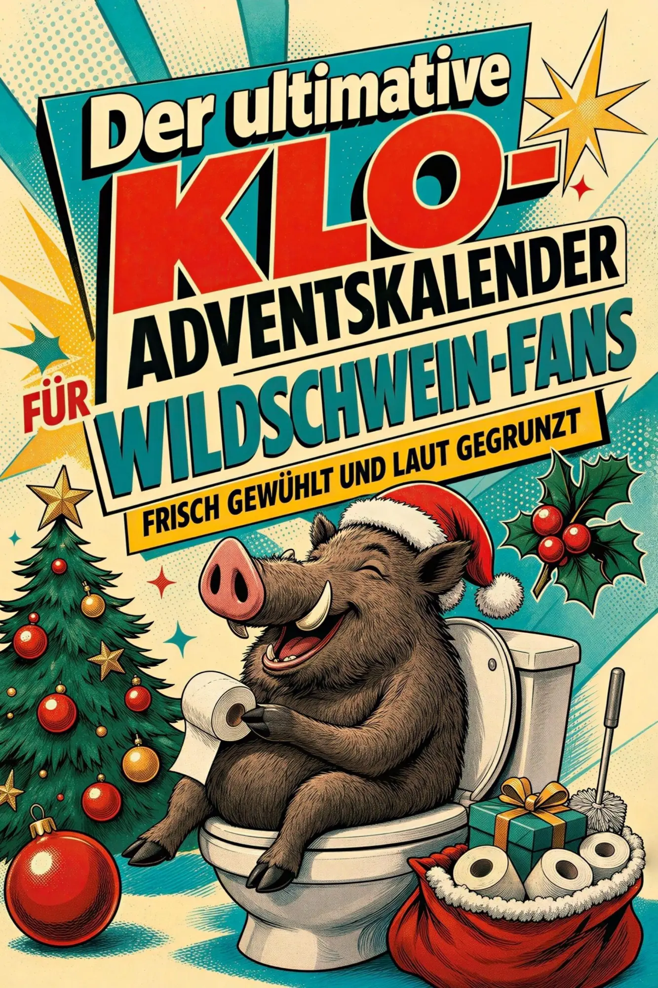 Cover: 9783696110246 | Der ultimative Klo-Adventskalender für Wildschwein-Fans | Eva Klein