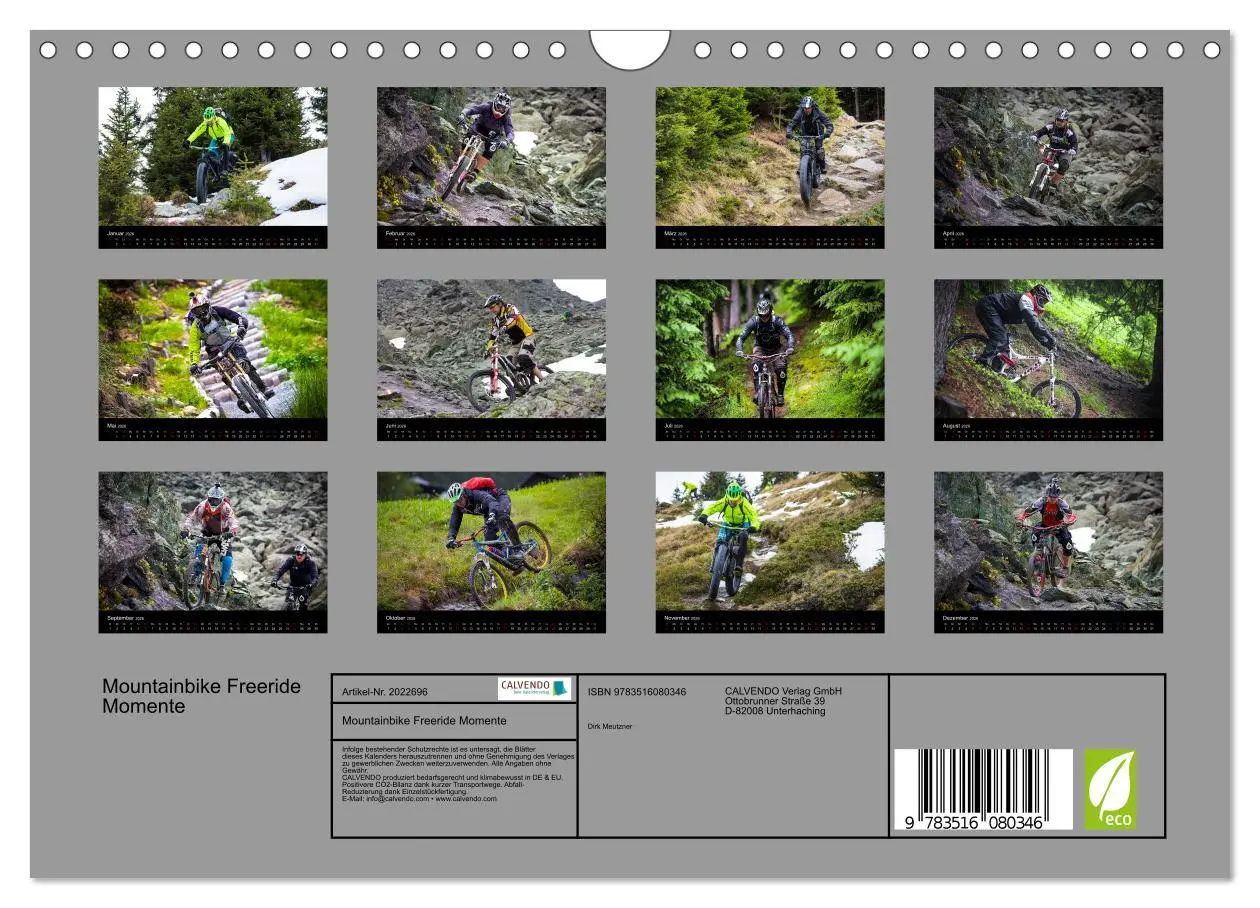 Bild: 9783516080346 | Mountainbike Freeride Momente (Wandkalender 2026 DIN A4 quer),...