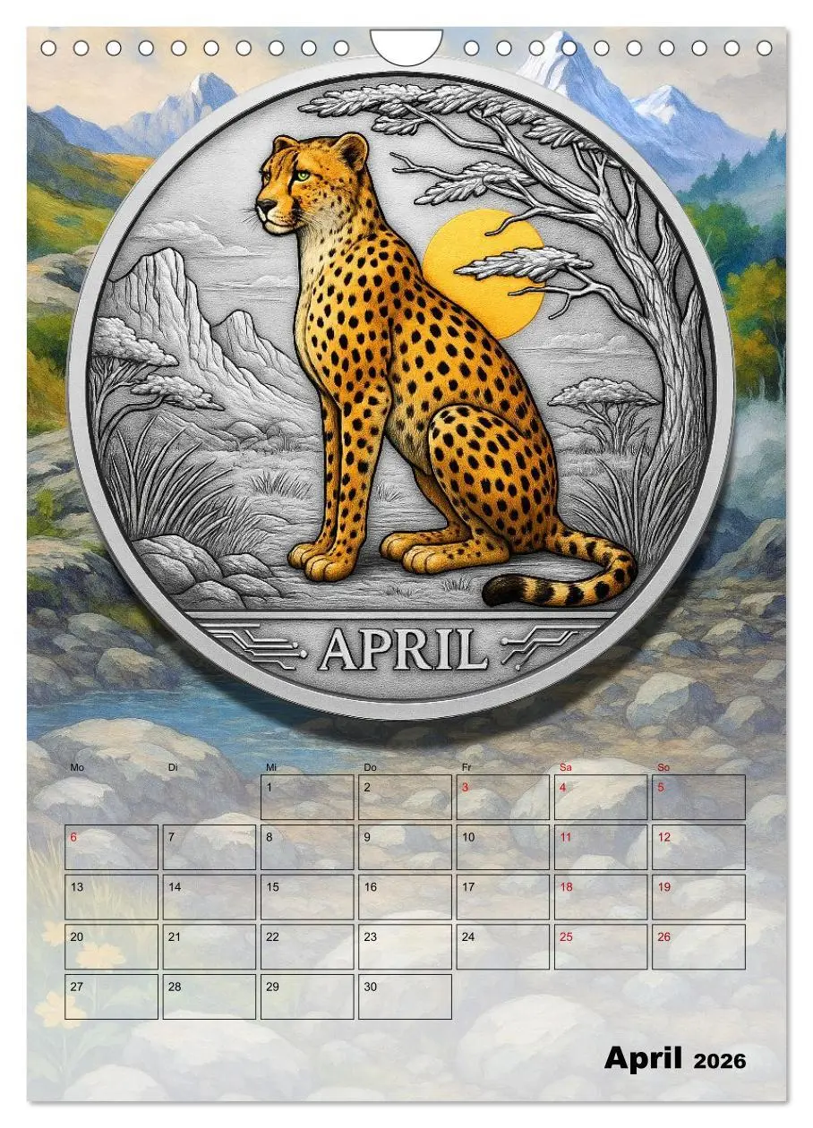Bild: 9783516600346 | Katzenadel in Silber (Wandkalender 2026 DIN A4 hoch), CALVENDO...