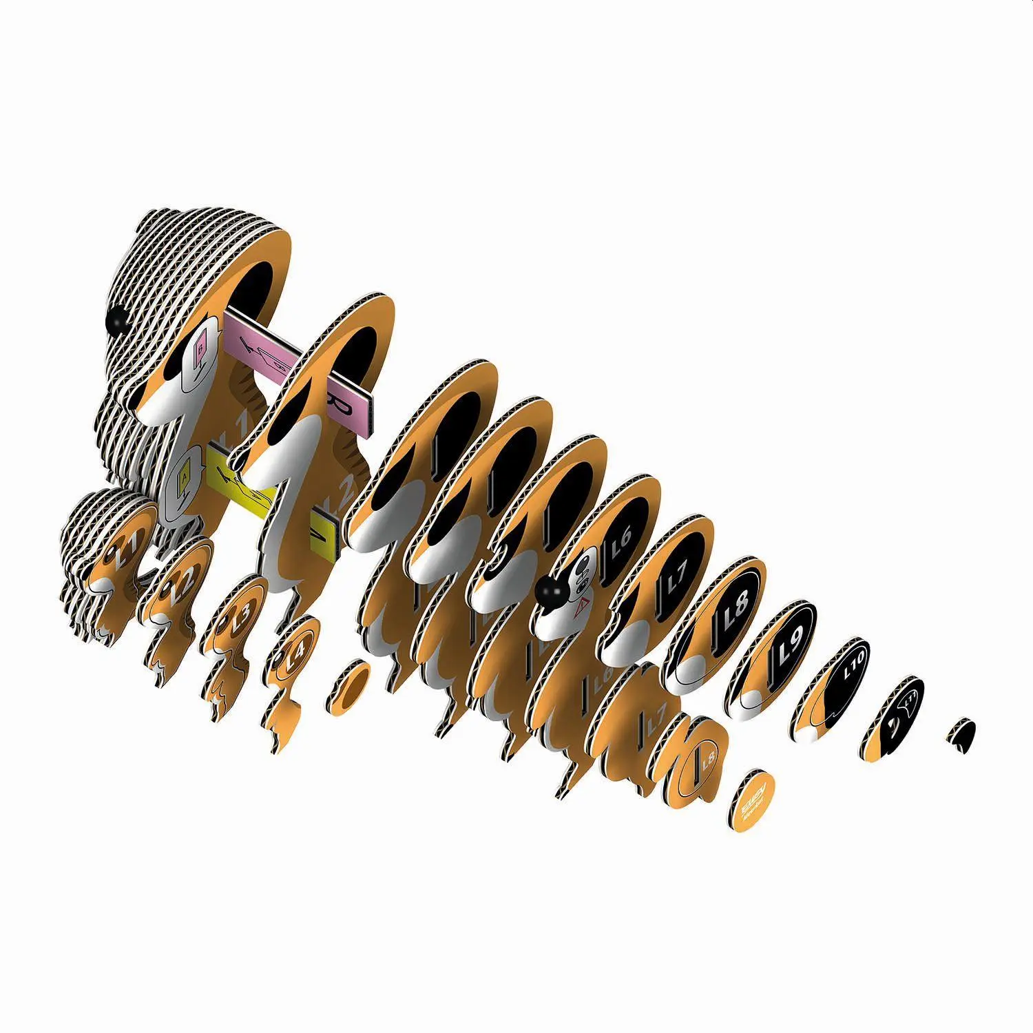 Bild: 9421035150446 | EUGY - 3D Bastelset Erdmännchen | Eugy | Kit (Bastelset) | 650046