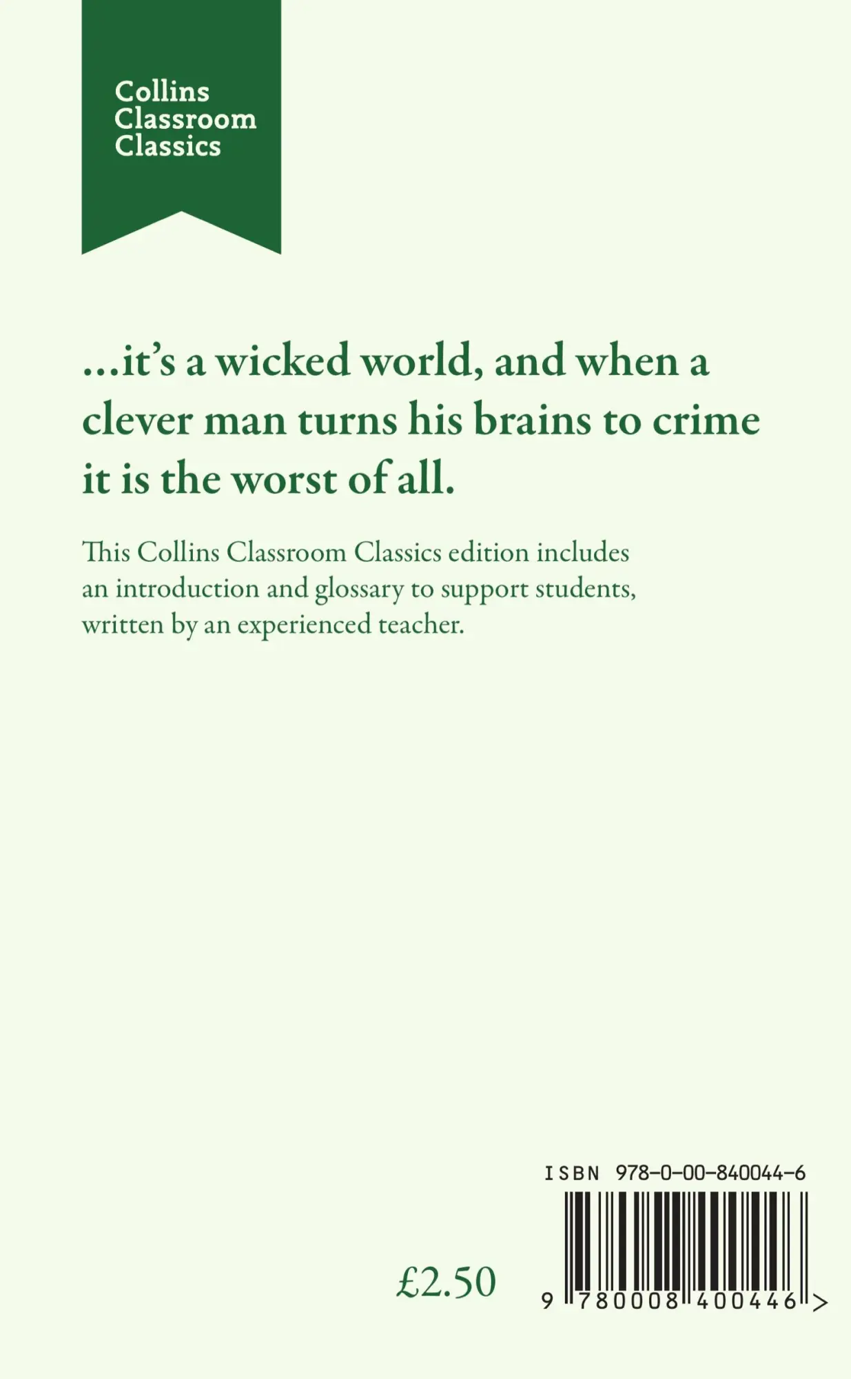 Rückseite: 9780008400446 | The Adventures of Sherlock Holmes | Ks3 Classic Text Edition | Buch