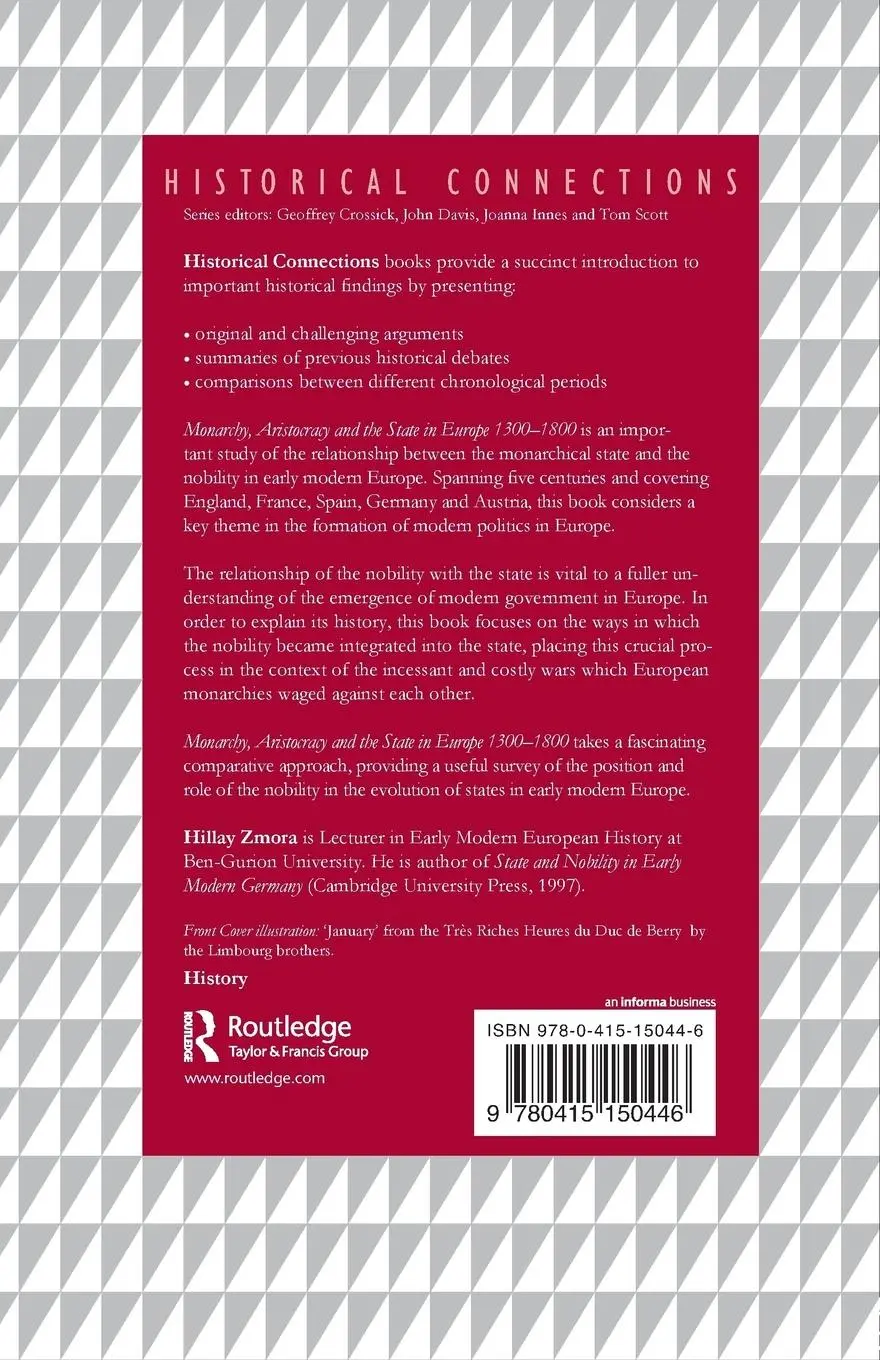 Rückseite: 9780415150446 | Monarchy, Aristocracy and State in Europe 1300-1800 | Hillay Zmora