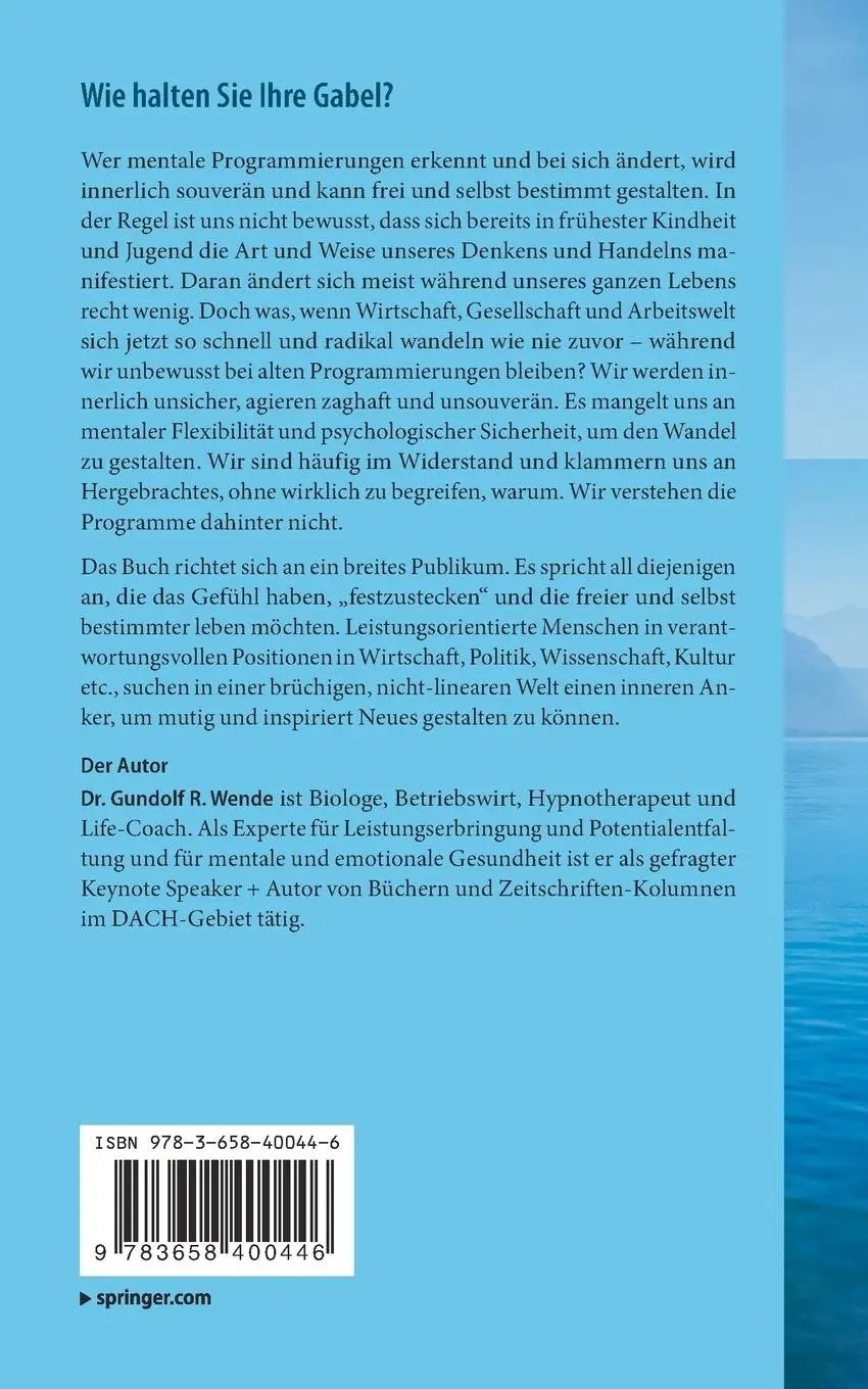 Rückseite: 9783658400446 | Wie halten Sie Ihre Gabel? | Gundolf R. Wende | Taschenbuch | xx