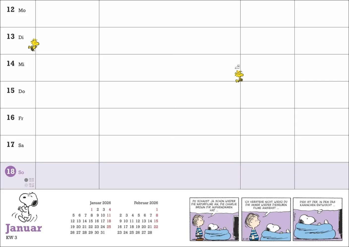 Bild: 9783756410446 | Peanuts Familienplaner-Buch A5 2026 | Heye | Buch | Spiralbindung