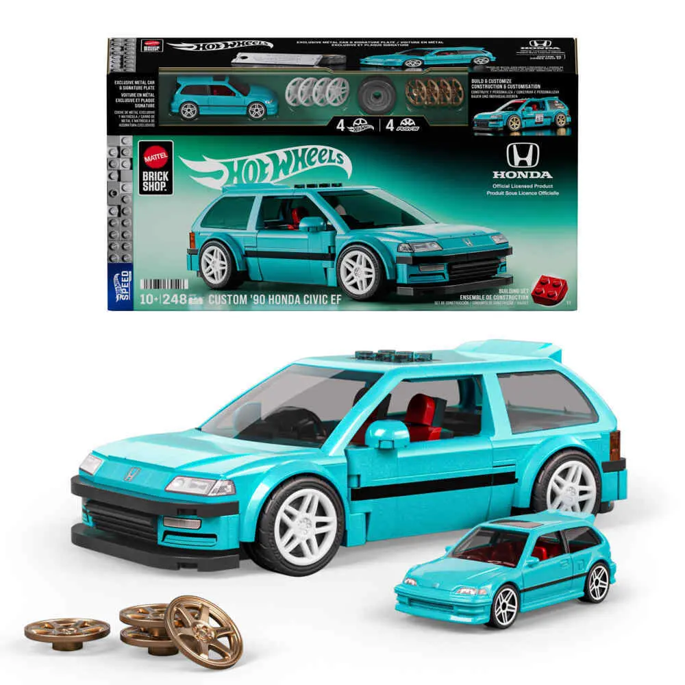 Cover: 194735330546 | Mattel Brick Shop Hot Wheels Speed Honda 2 | Offene Verpackung | JHF62