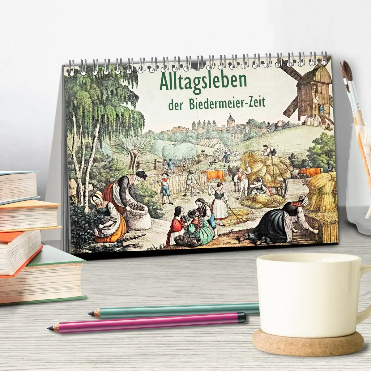 Bild: 9783457800546 | Alltagsleben der Biedermeier-Zeit (Tischkalender 2026 DIN A5 quer),...
