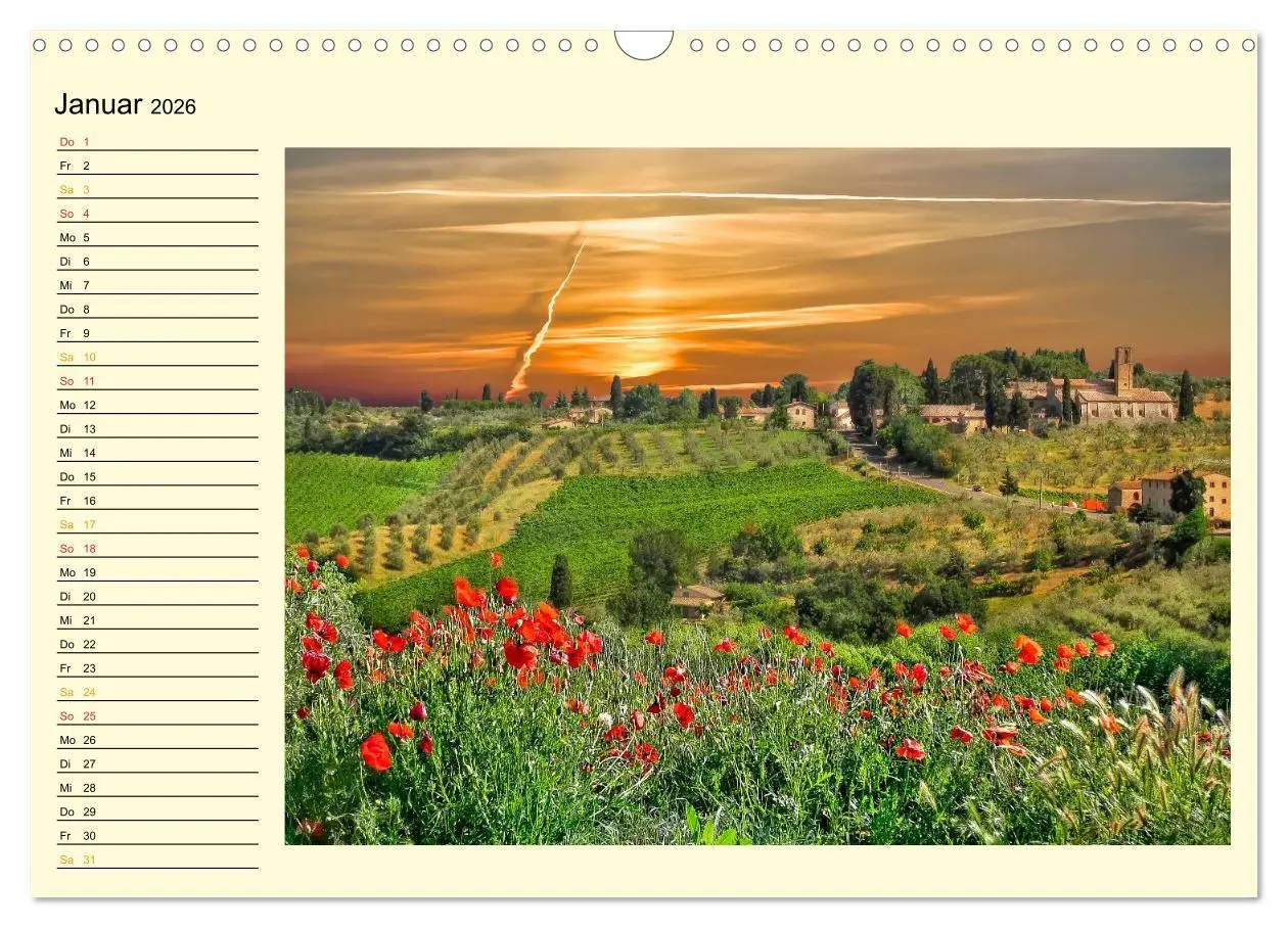 Bild: 9783457970546 | Bühne frei für die Toskana (Wandkalender 2026 DIN A3 quer),...