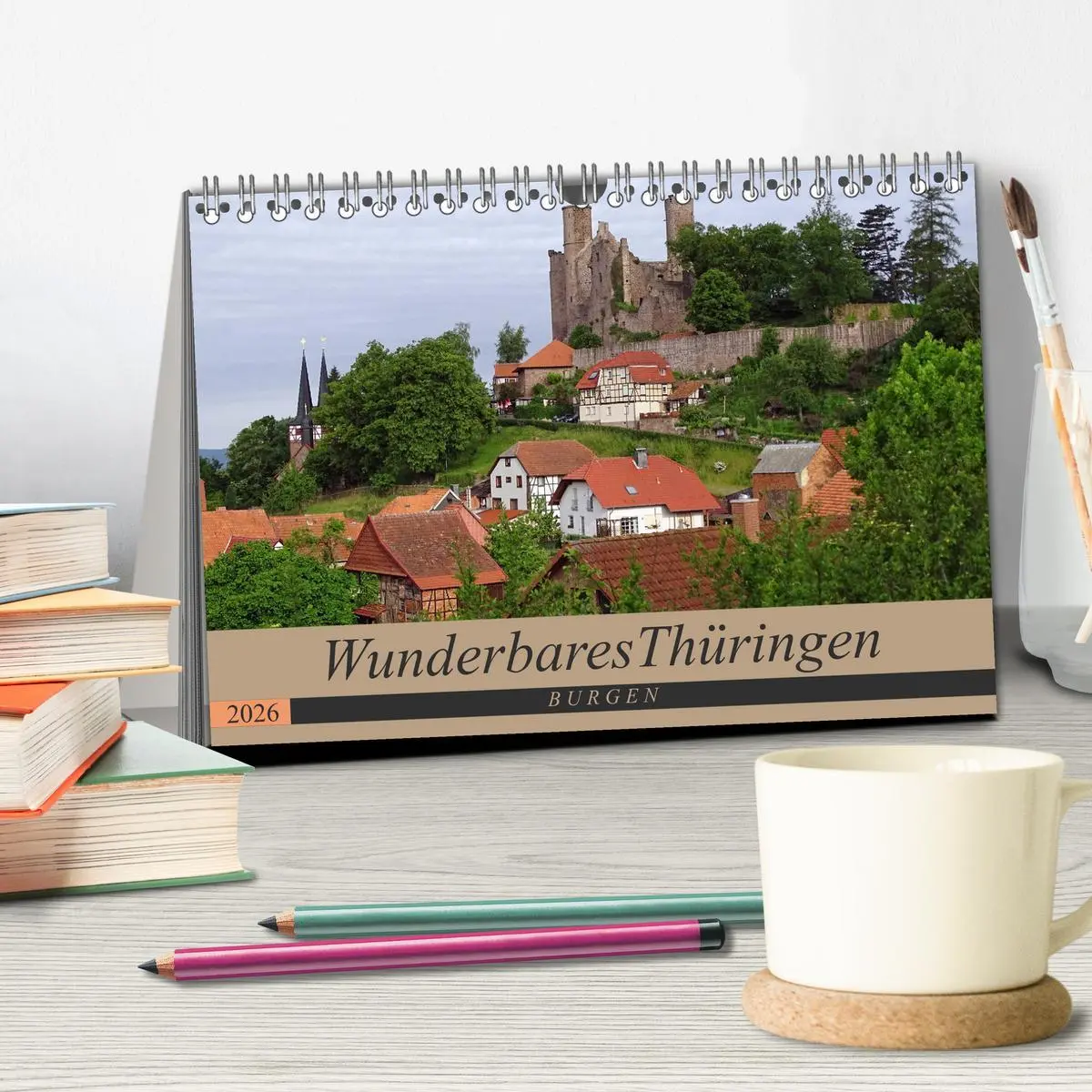 Bild: 9783516060546 | Wunderbares Thüringen - Burgen (Tischkalender 2026 DIN A5 quer),...