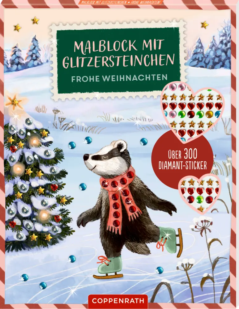 Cover: 9783649650546 | Malblock mit Glitzersteinchen - Frohe Weihnachten! | Miriam Fritz