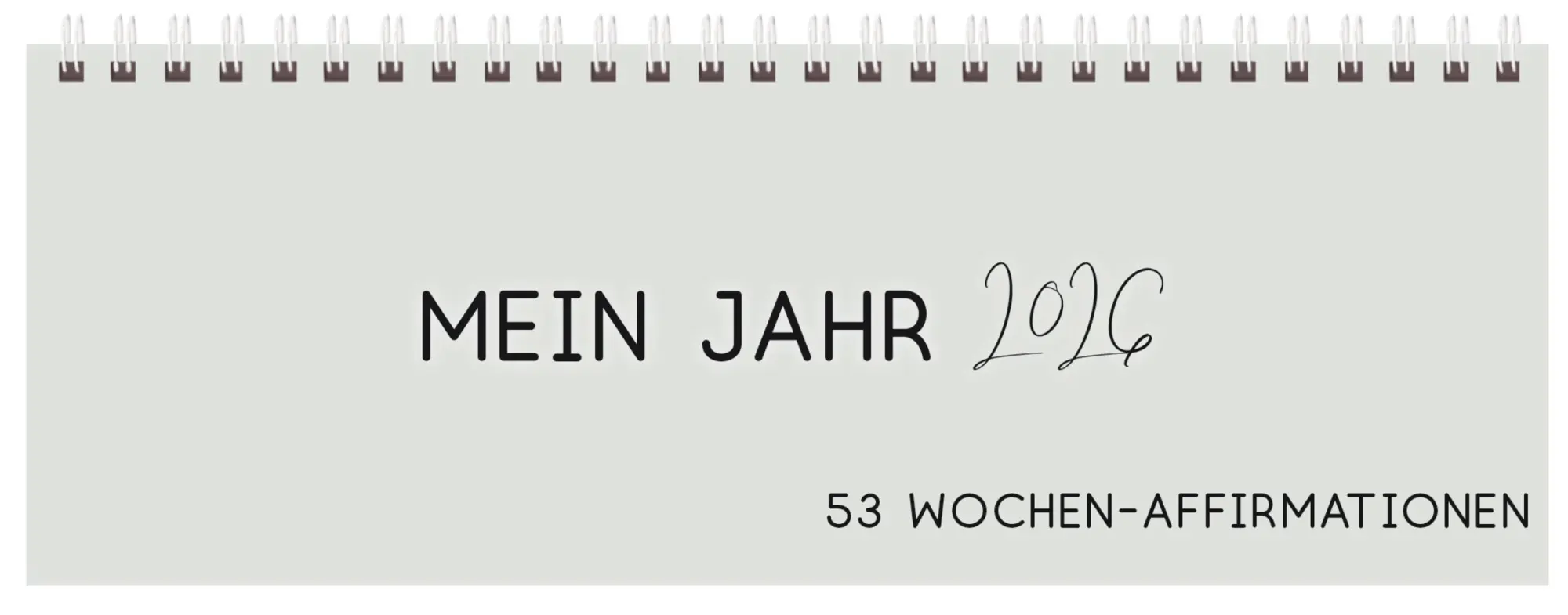 Cover: 9783731890546 | Tischkalender quer Affirmation 2026 | Verlag Korsch | Kalender | 2026
