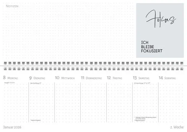 Bild: 9783731890546 | Tischkalender quer Affirmation 2026 | Verlag Korsch | Kalender | 2026