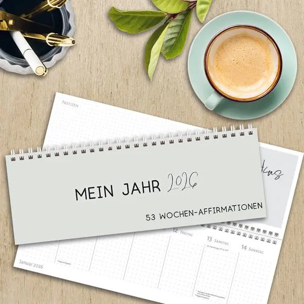 Bild: 9783731890546 | Tischkalender quer Affirmation 2026 | Verlag Korsch | Kalender | 2026