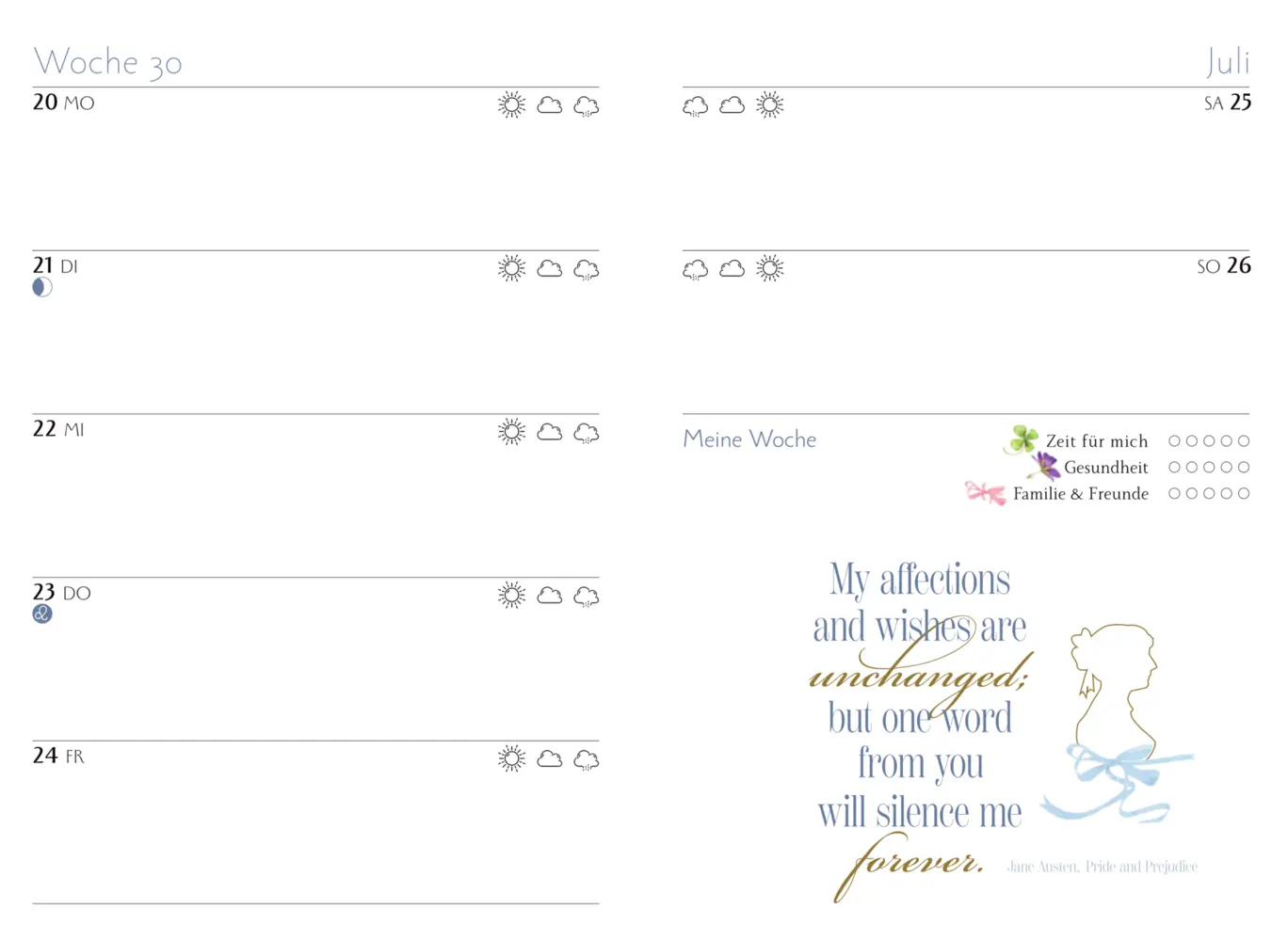 Bild: 4050003970646 | GlücksKalender Jane Austen 2026 | Marjolein Bastin | Kalender | 112 S.