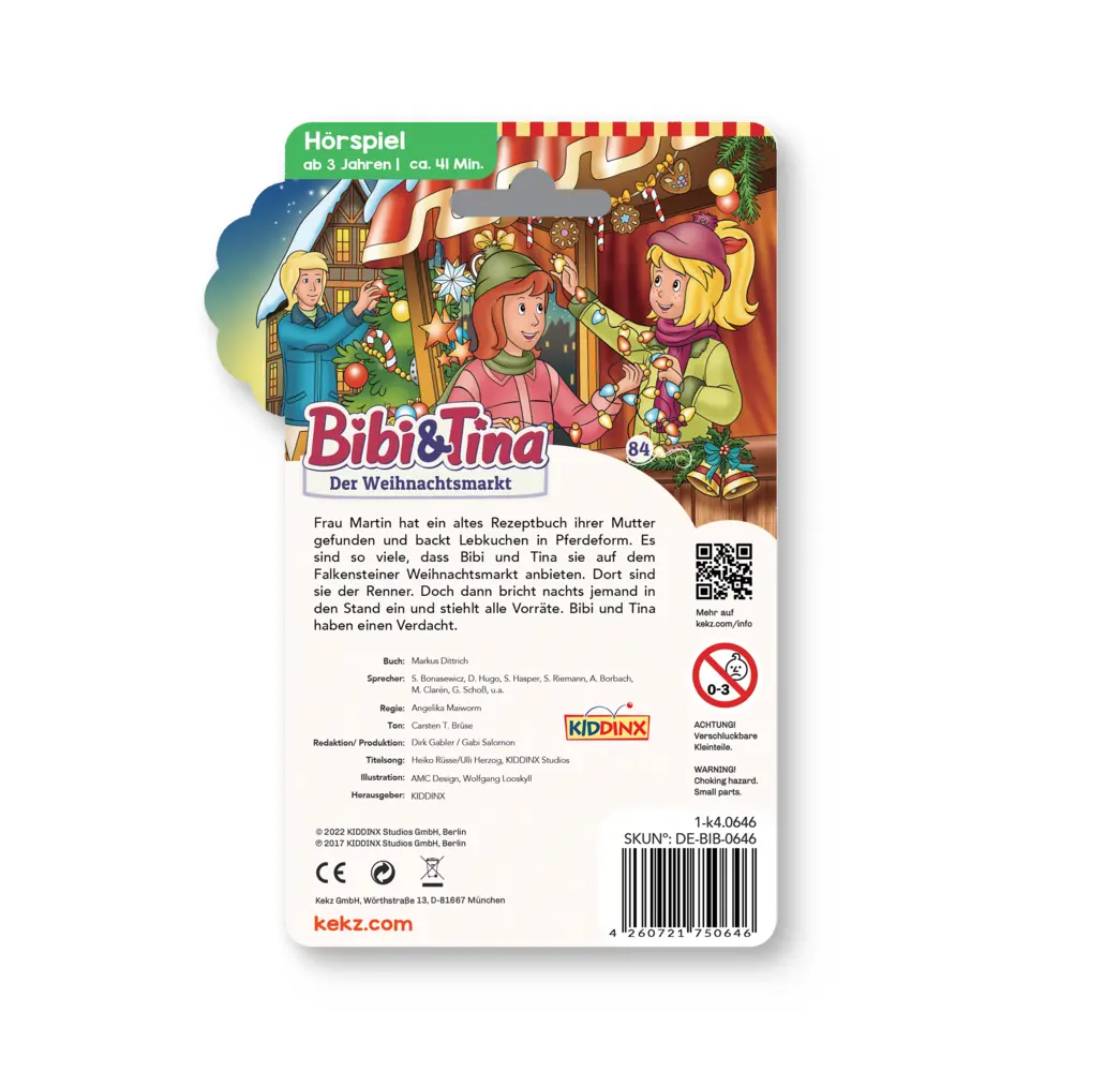 Bild: 4260721750646 | Bibi und Tina - Der Weihnachtsmarkt,1 Audio-Chip | KEKZ GmbH | Deutsch