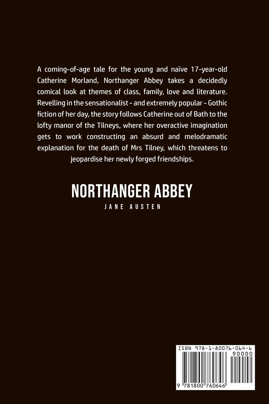Rückseite: 9781800760646 | Northanger Abbey | Jane Austen | Taschenbuch | Kartoniert / Broschiert