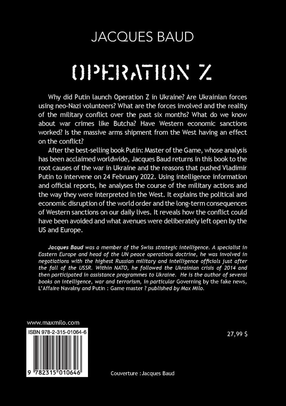 Rückseite: 9782315010646 | Operation Z | Jacques Baud | Taschenbuch | Englisch | 2022