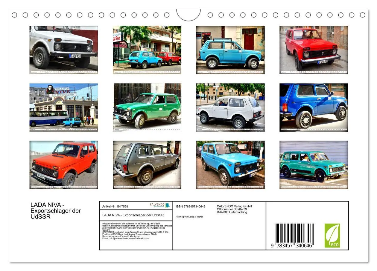 Bild: 9783457340646 | LADA NIVA - Exportschlager der UdSSR (Wandkalender 2026 DIN A4...