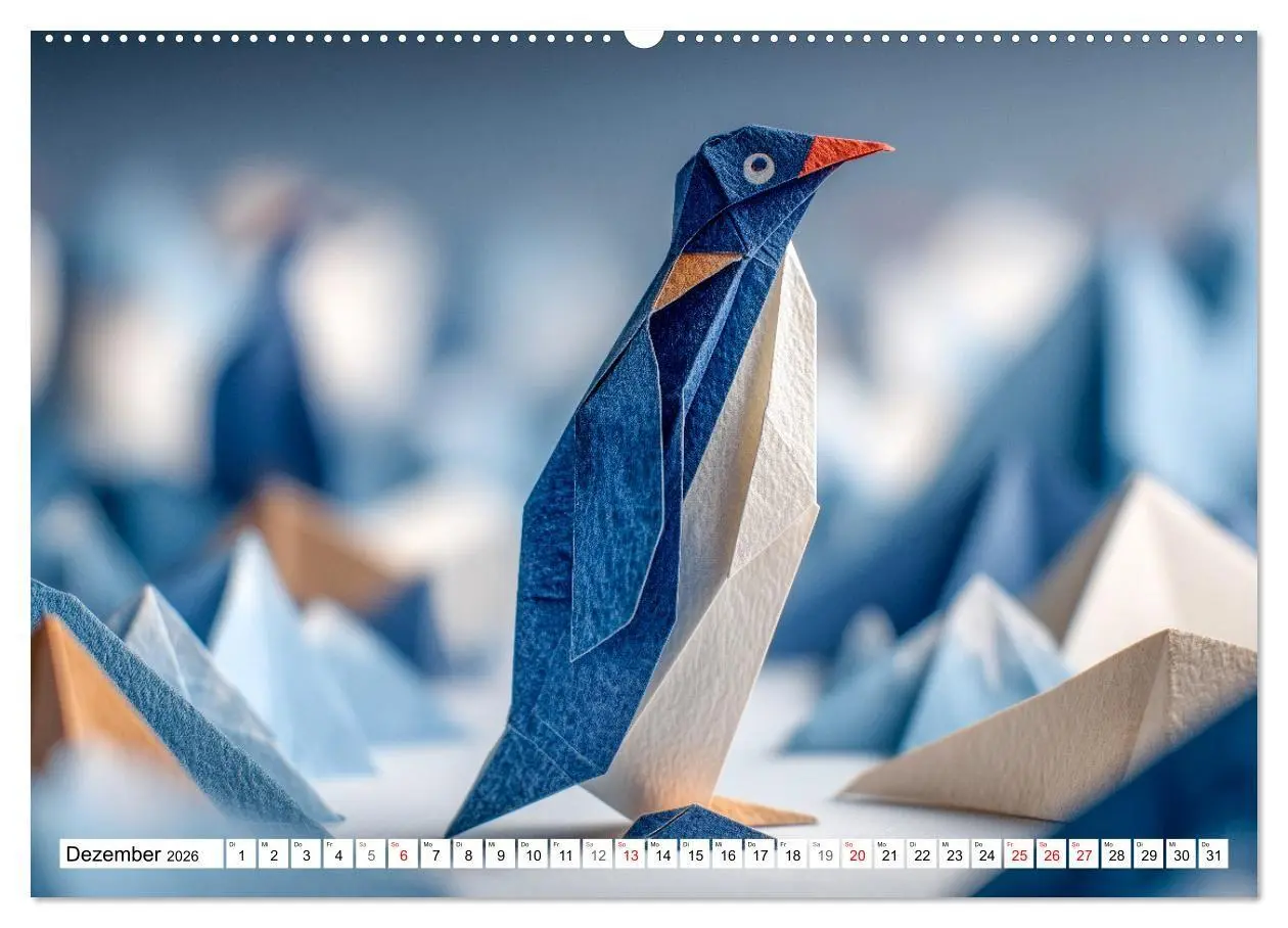 Bild: 9783516670646 | Origami Zoo - Bunter Tierkalender für Kinder und Familien...