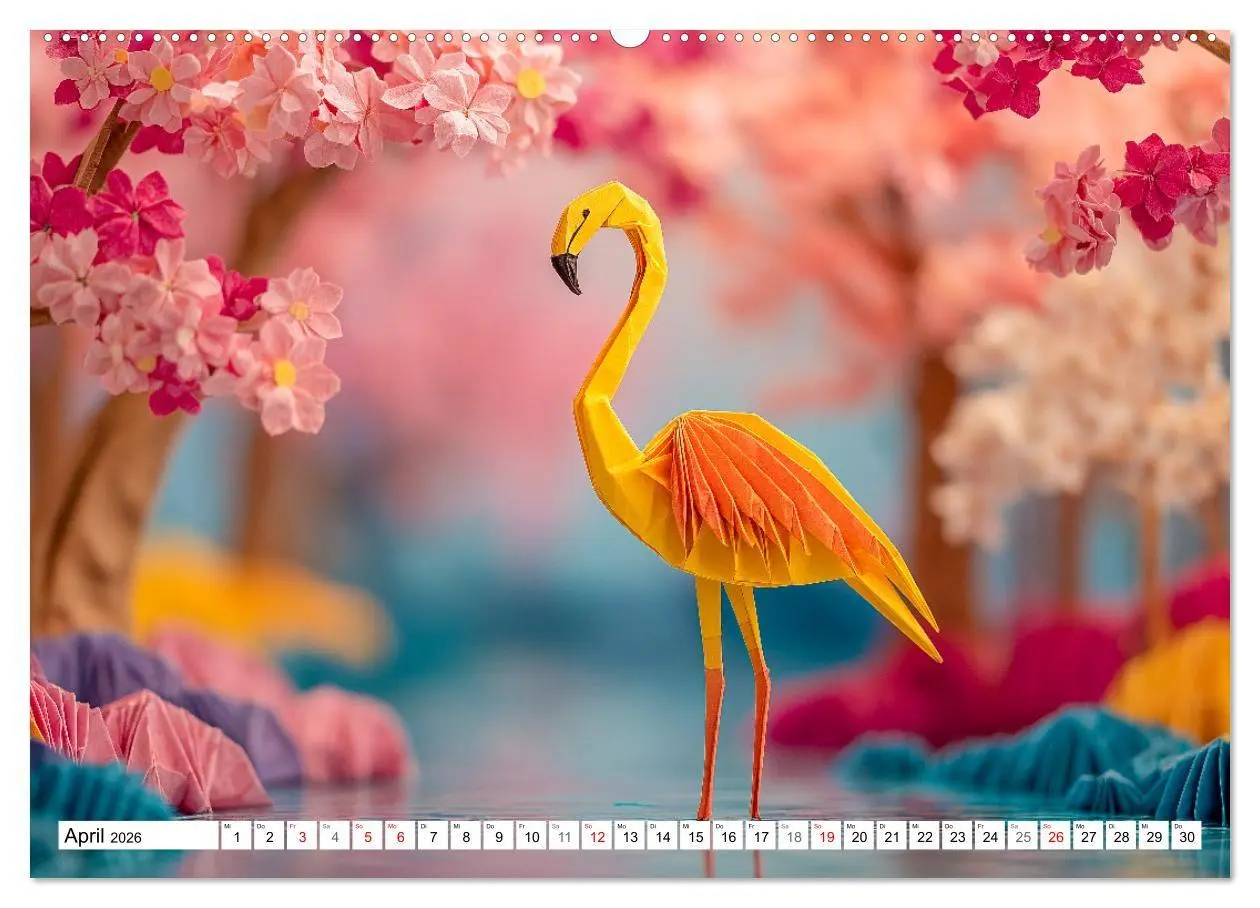 Bild: 9783516670646 | Origami Zoo - Bunter Tierkalender für Kinder und Familien...