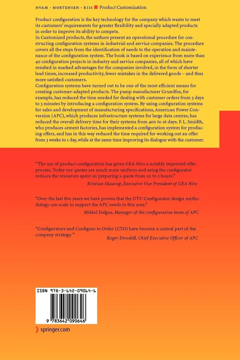 Rückseite: 9783642090646 | Product Customization | Lars Hvam (u. a.) | Taschenbuch | xii | 2010