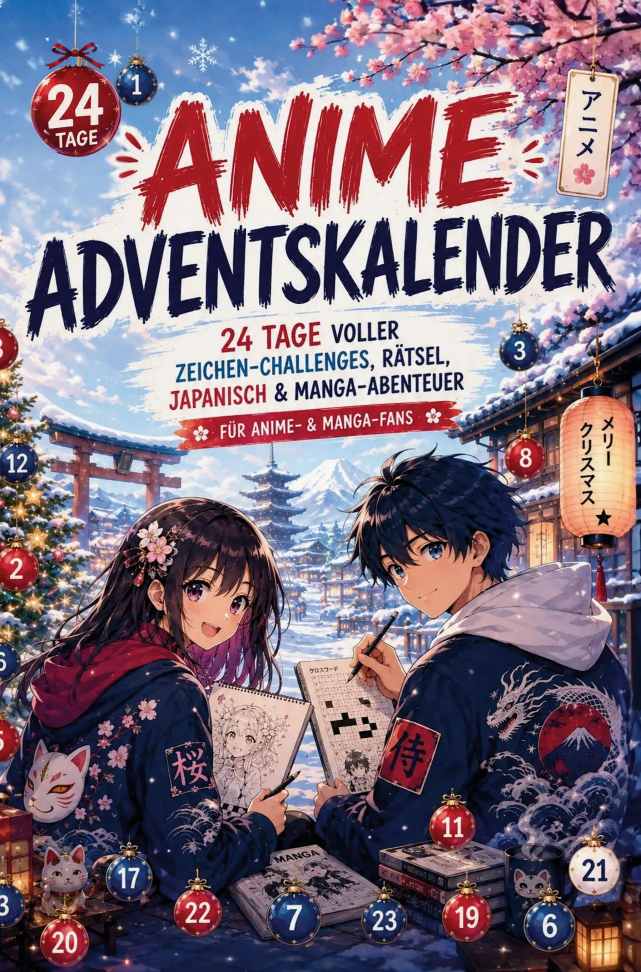 Cover: 9783692730646 | Anime Adventskalender: 24 Tage voller Zeichen-Challenges, Rätsel,...