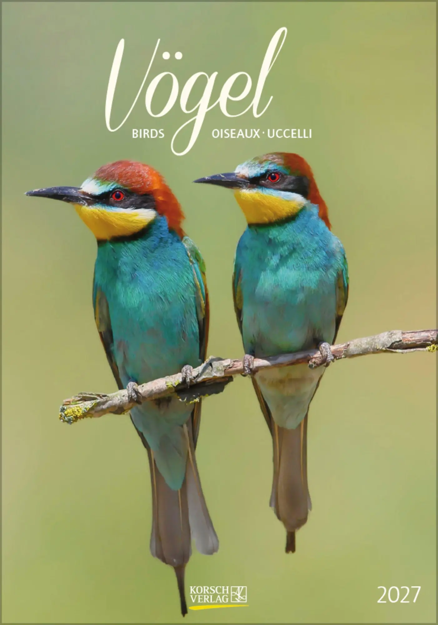 Cover: 9783819300646 | Vögel 2027 | Verlag Korsch | Kalender | Spiralbindung | 13 S. | 2027